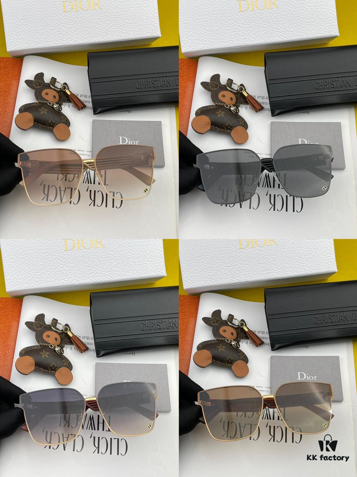 【DIOR】2024 Spring New Arrival Trendy Fashion Square Frame Nylon Sunglasses High-Quality Comfortable Wear Influencer Style Women's HD Nylon Sunglasses 🕶️ High-Quality TR Frame Model: CD7190 Eyeglasses Sunglasses