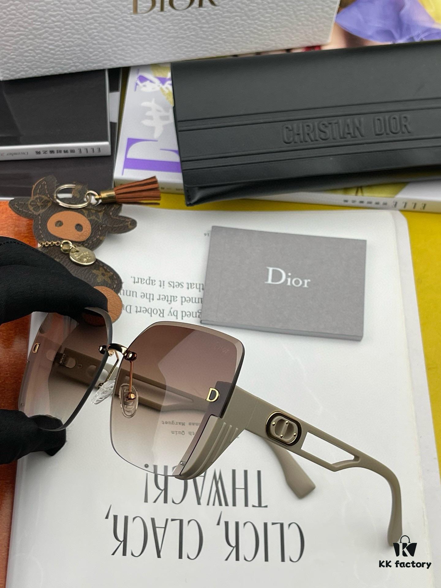 DIOR 2024 Spring New Arrival Trendy Fashion Square Frame Sunglasses High-Quality Comfortable Wear Influencer Style Women's HD Sunglasses