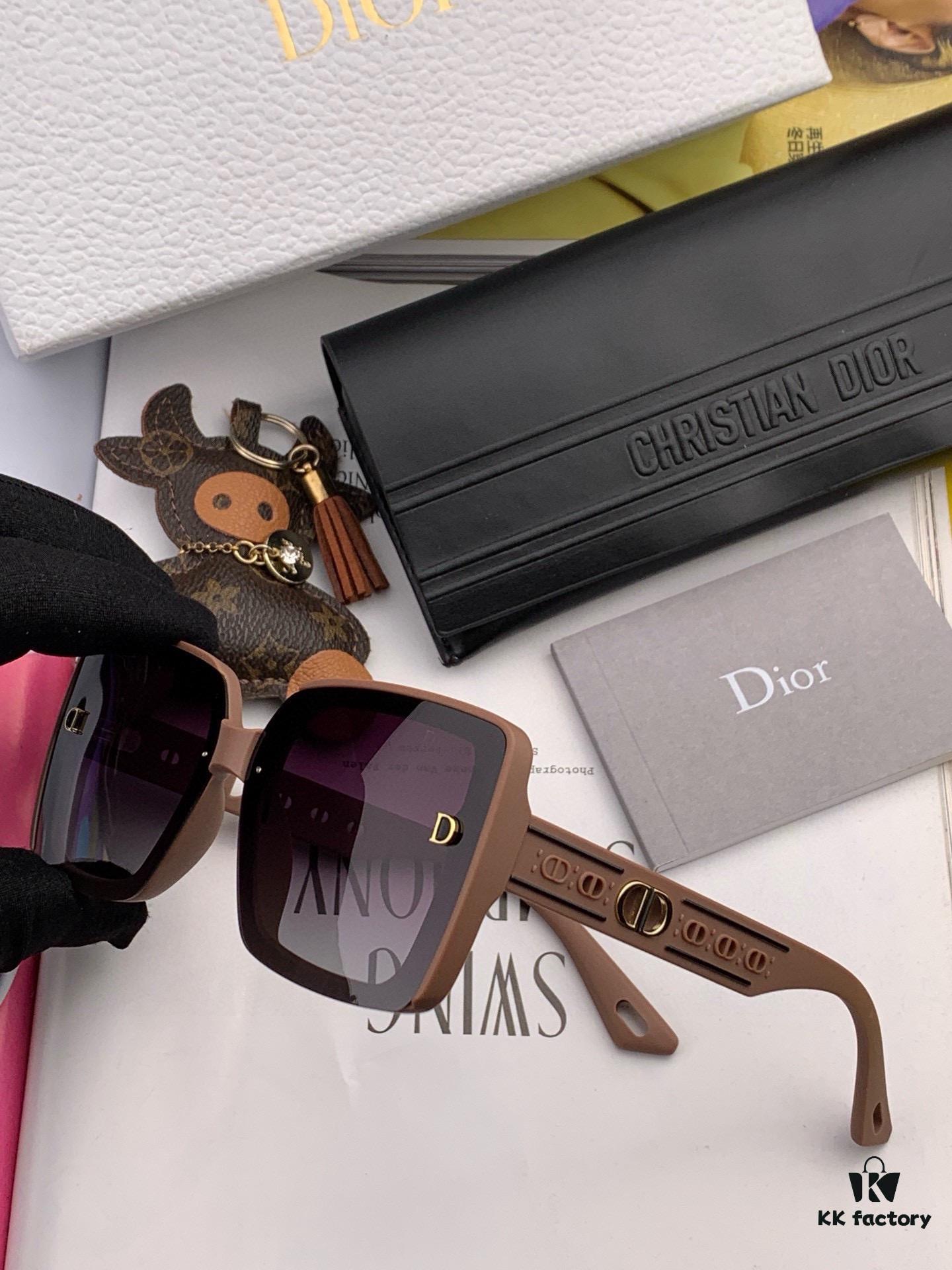 DIOR 2023 Spring New Arrival Trendy Fashion Rectangular Polarized Sunglasses High-Quality Comfortable Wear Unisex Influencer Style HD Polarized Sunglasses for Women Model: CD1228