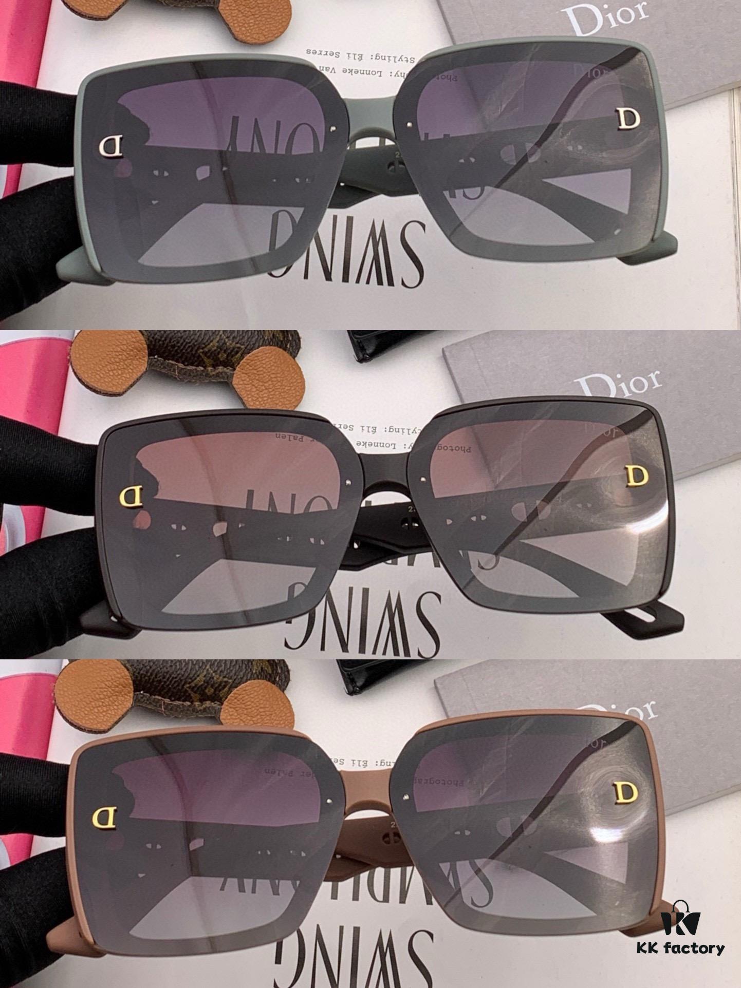 DIOR 2023 Spring New Arrival Trendy Fashion Rectangular Polarized Sunglasses High-Quality Comfortable Wear Unisex Influencer Style HD Polarized Sunglasses for Women Model: CD1228