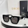 DIO* Black Acetate Frame with Wide Temples, Gold-Finish Metal Miss Dior Logo