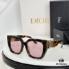 DIO* Black Acetate Frame with Wide Temples, Gold-Finish Metal Miss Dior Logo