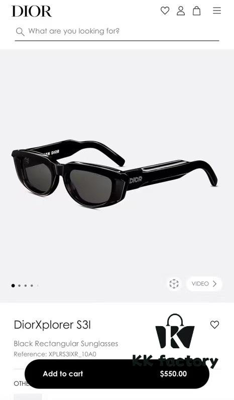 Dior Xplorer S3I Sunglasses, Size 53-19-145