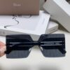 Dior 2024 New Arrival Mirror Letter Rimless Cut-Out Fashion Sunglasses for Women, Stylish Large Frame Unisex Sunglasses with Slimming Effect