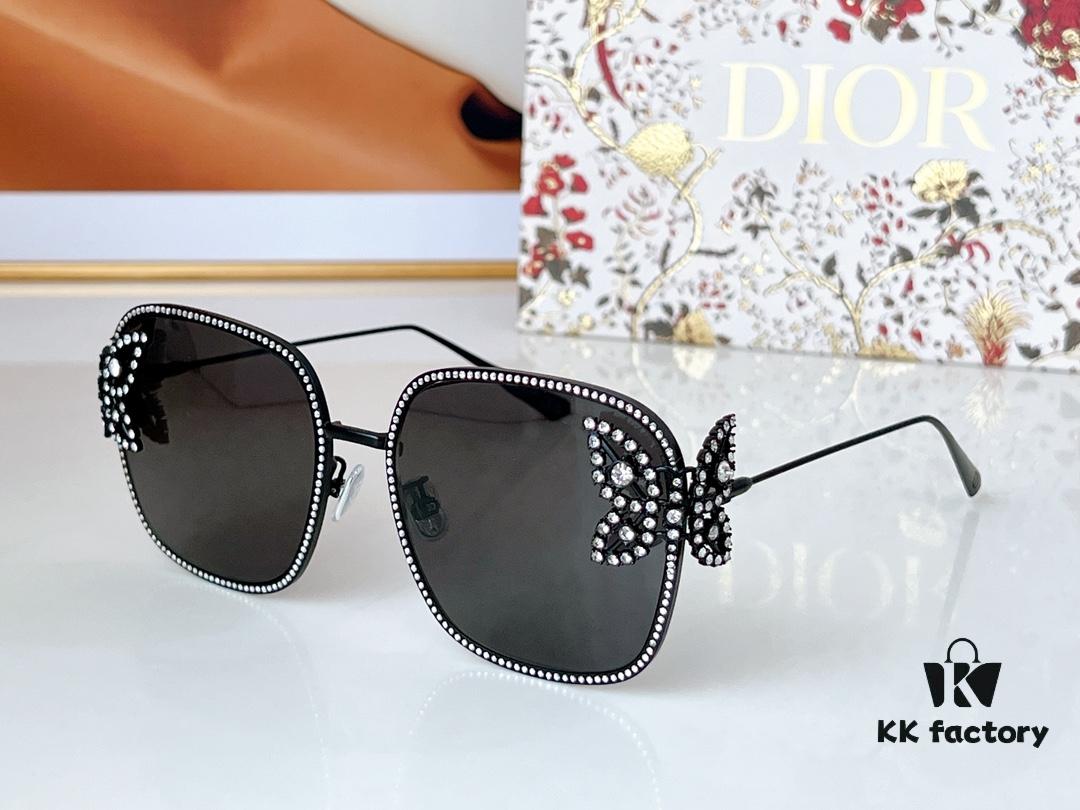 190 DIOR S1U J0A0 Size: 59-17-135 Dream S1U ZP Mold, Synchronized with Official Website 💍 Swarovski Crystal Handmade Customization, Fully Sparkling with Starlight Supreme Eyeglasses Sunglasses