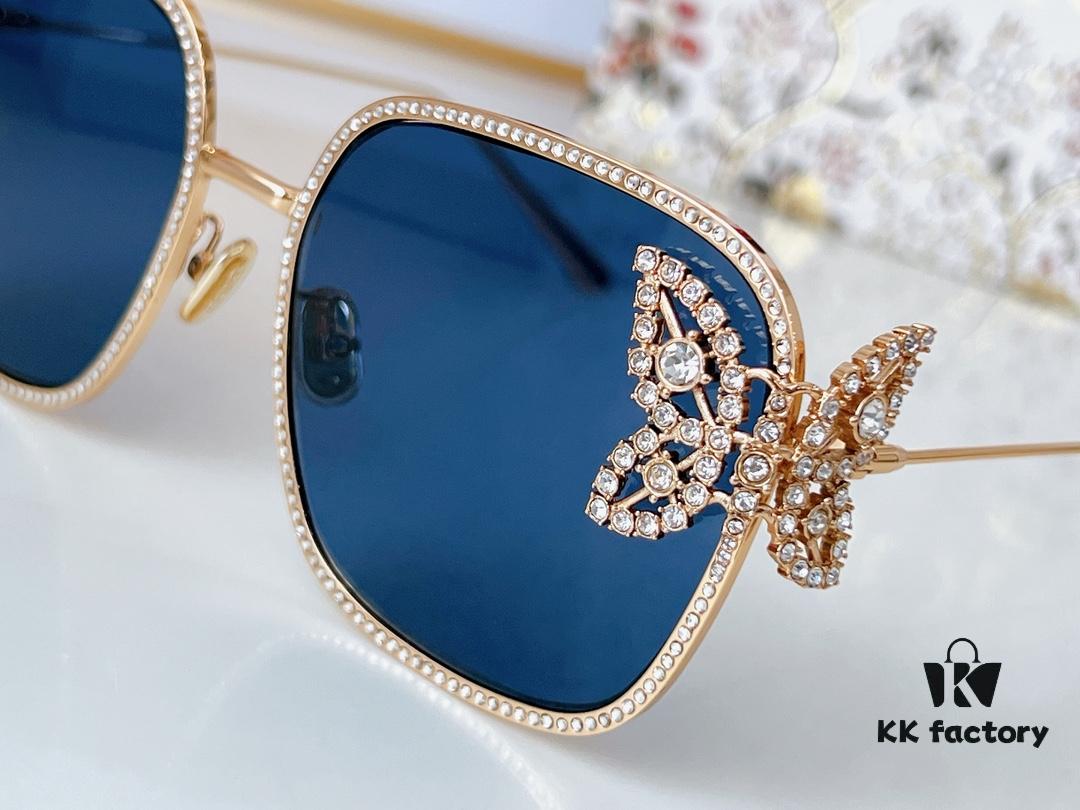 190 DIOR S1U J0A0 Size: 59-17-135 Dream S1U ZP Mold, Synchronized with Official Website 💍 Swarovski Crystal Handmade Customization, Fully Sparkling with Starlight Supreme Eyeglasses Sunglasses