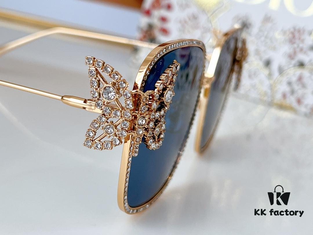 190 DIOR S1U J0A0 Size: 59-17-135 Dream S1U ZP Mold, Synchronized with Official Website 💍 Swarovski Crystal Handmade Customization, Fully Sparkling with Starlight Supreme Eyeglasses Sunglasses