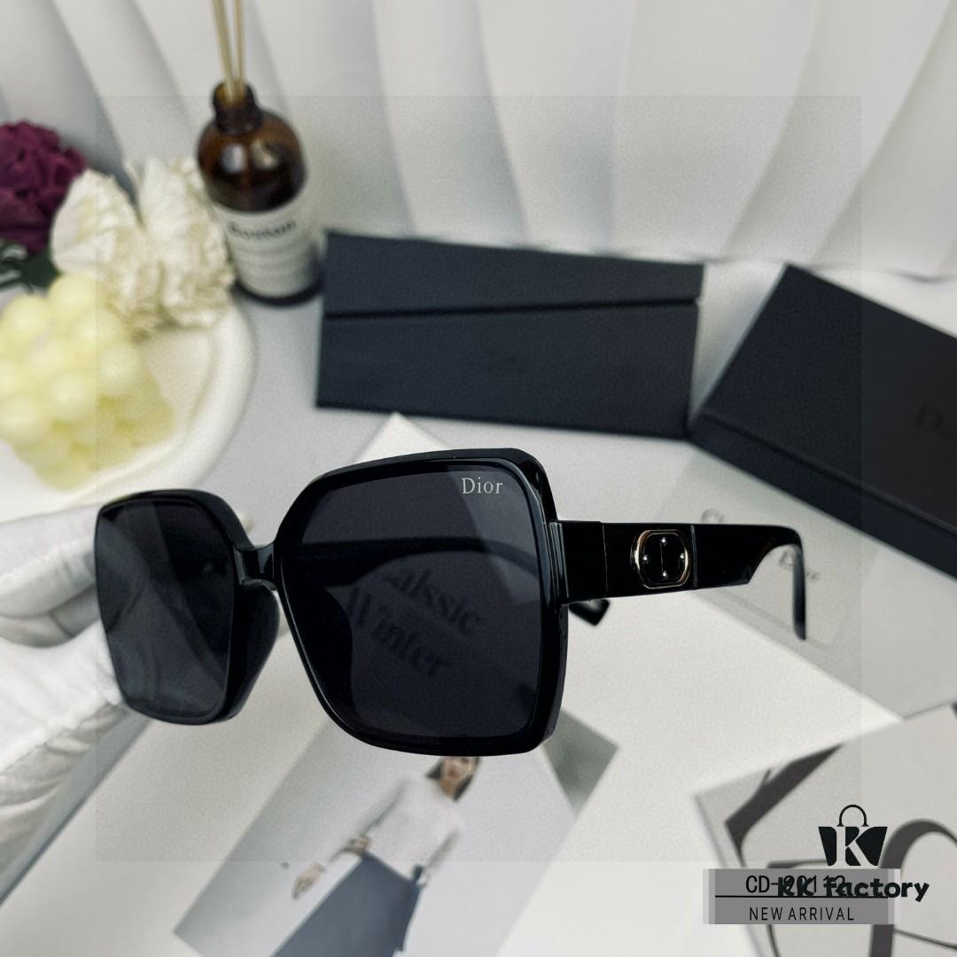 DIOR France Sunglasses Model 90112 with Polarized HD Lenses, Lightweight PC Frame, Size 58-17-142