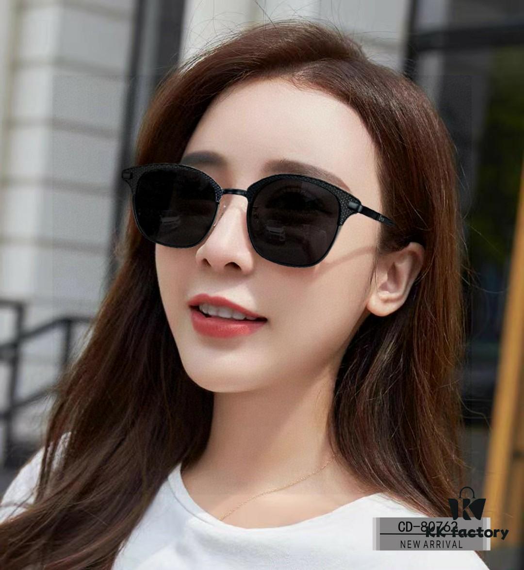 DIOR France New High-Quality Stainless Steel Polarized Sunglasses with POLAROID HD Resin Lenses - Model 80762
