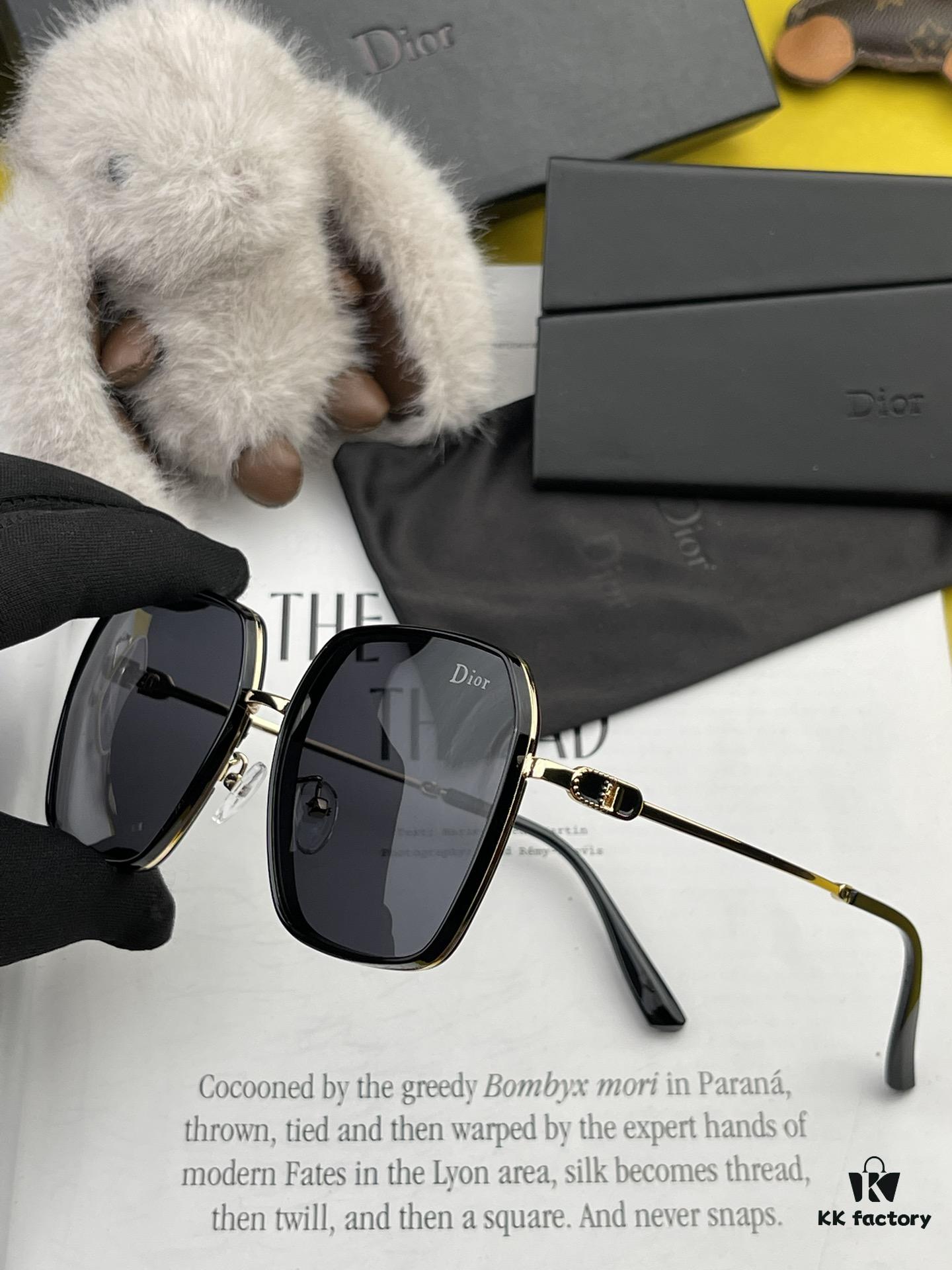 DIOR - Polarized Sunglasses 2024 Spring New Arrival Trendy Fashion Square Frame Polarized Sunglasses High Quality Comfortable Fit Influencer Style Women's HD Polarized Sunglasses