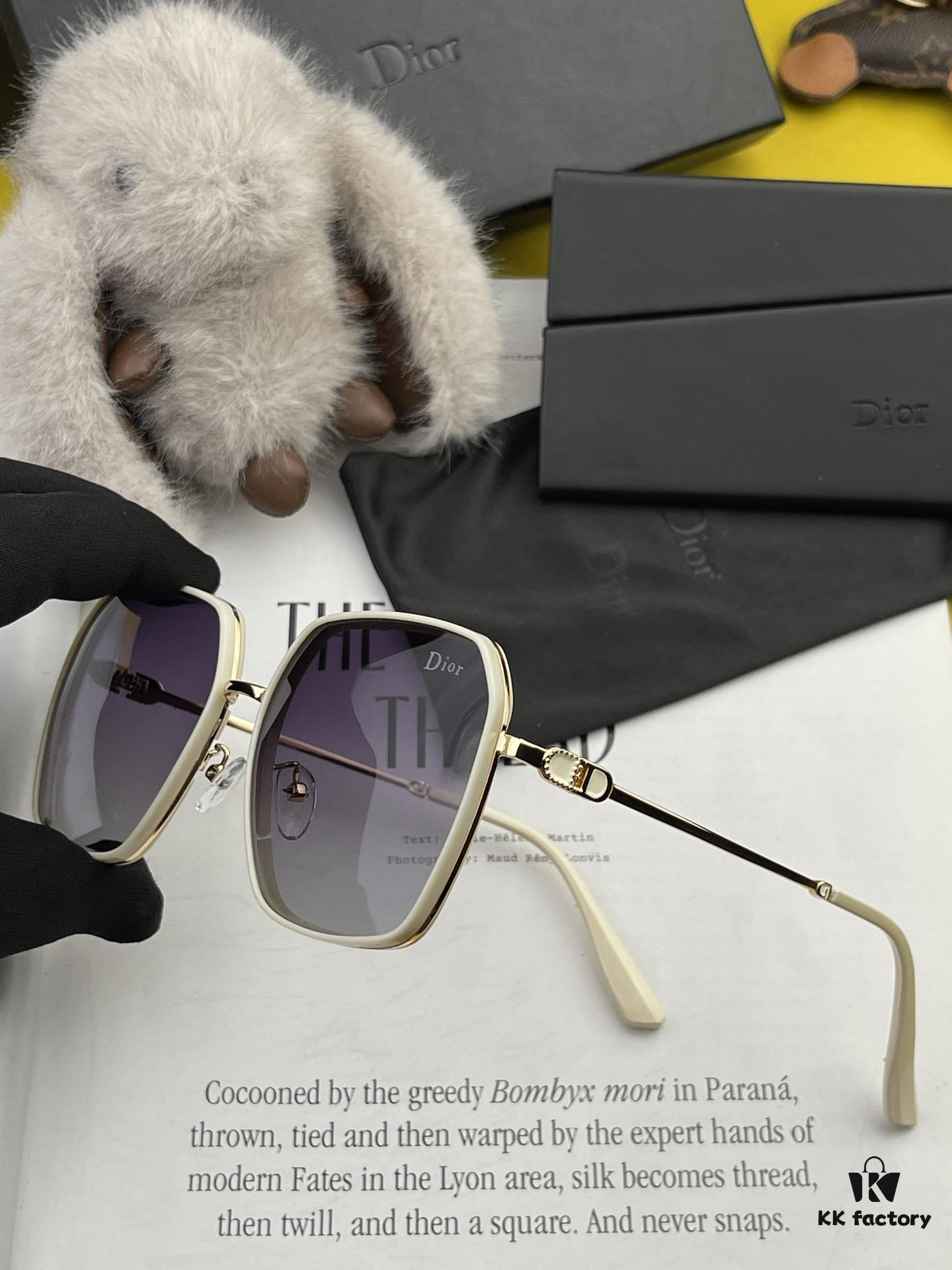 DIOR - Polarized Sunglasses 2024 Spring New Arrival Trendy Fashion Square Frame Polarized Sunglasses High Quality Comfortable Fit Influencer Style Women's HD Polarized Sunglasses