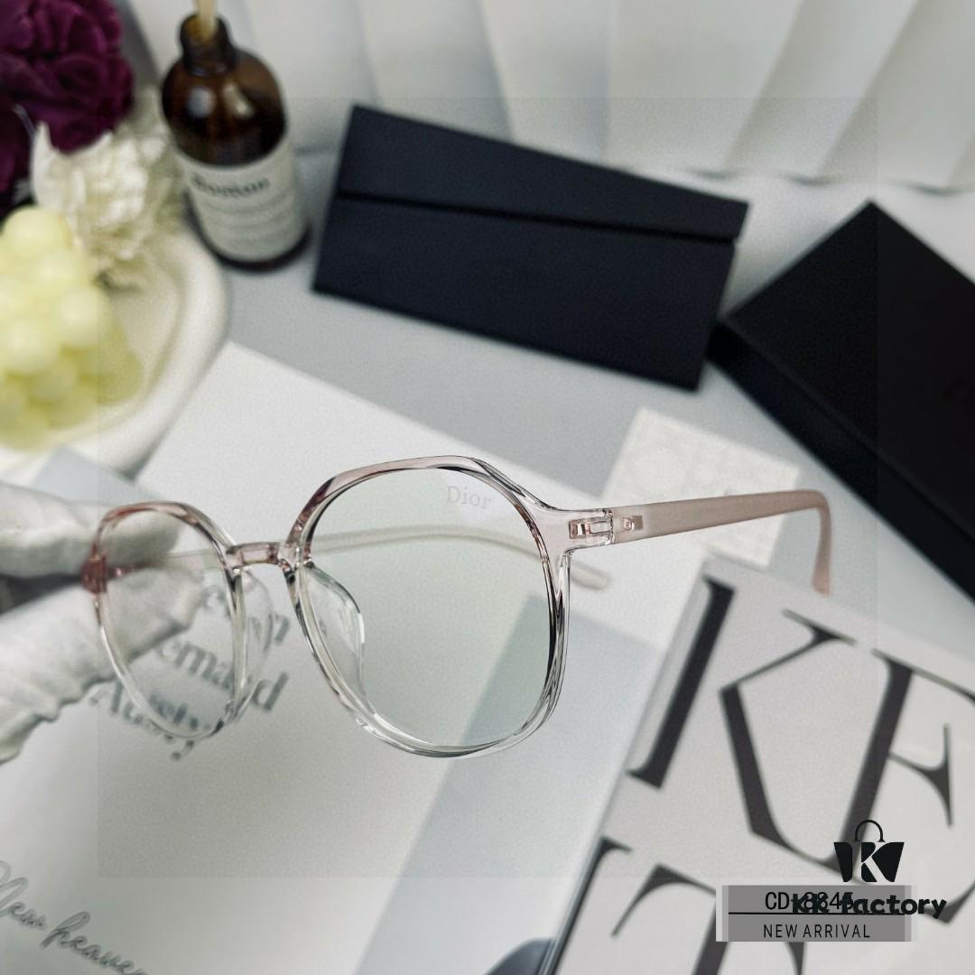 DIOR France Blue Light Blocking Eyeglasses with Polarized Resin Lenses, Lightweight TR Frame for Comfortable Wear, Model 8845