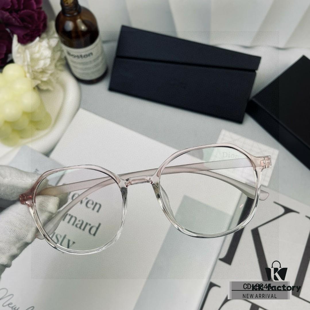 DIOR France Blue Light Blocking Eyeglasses with Polarized Resin Lenses, Lightweight TR Frame for Comfortable Wear, Model 8845