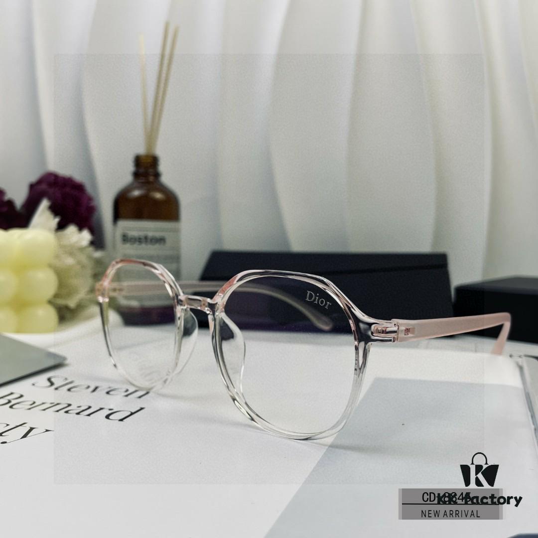 DIOR France Blue Light Blocking Eyeglasses with Polarized Resin Lenses, Lightweight TR Frame for Comfortable Wear, Model 8845