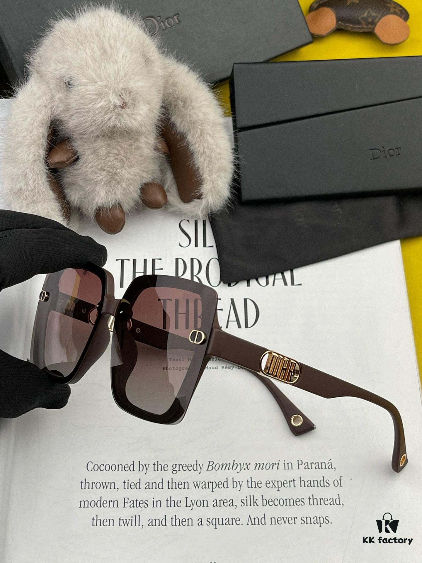 DIOR 2024 Spring New Arrival Trendy Fashion Square Polarized Sunglasses High-Quality Comfortable Wear Influencer Style Women's HD Polarized Sunglasses 🕶️ High-Quality TR Frame Model: CD5610