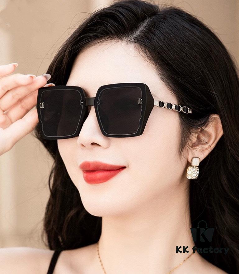 DIOR 2024 Spring New Arrival Original Shipment Influencer Super Hit Blue Classic Luxury Worldwide Fashion Square Sunglasses Premium Quality Authentic High-End Logo Model: CD5302
