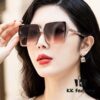 DIOR 2024 Spring New Arrival Original Shipment Influencer Super Hit Blue Classic Luxury Worldwide Fashion Square Sunglasses Premium Quality Authentic High-End Logo Model: CD5302