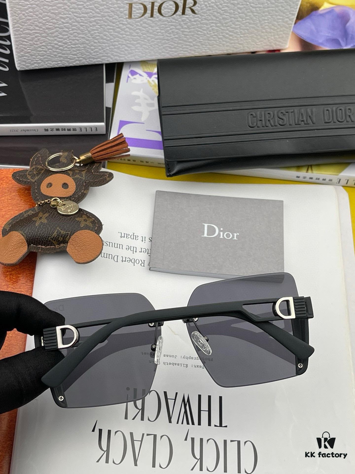 DIOR 2024 Spring New Arrival Trendy Fashion Square Frame Sunglasses High-Quality Comfortable Wear Influencer Style Women's HD Sunglasses 🕶️ High-Quality TR Frame Model: CD6971