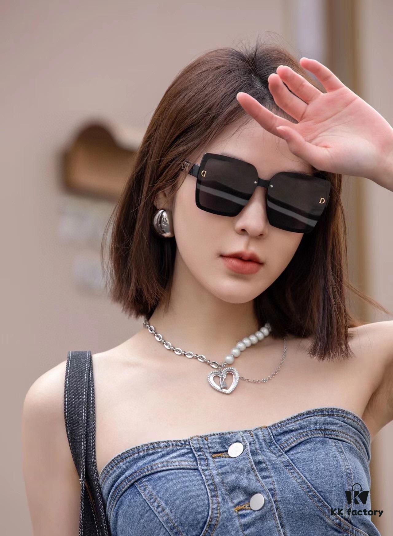 【DIOR】2024 Spring New Arrival Trendy Fashion Rectangular Polarized Sunglasses High Quality Comfortable Fit Influencer Favorite Model: D6514