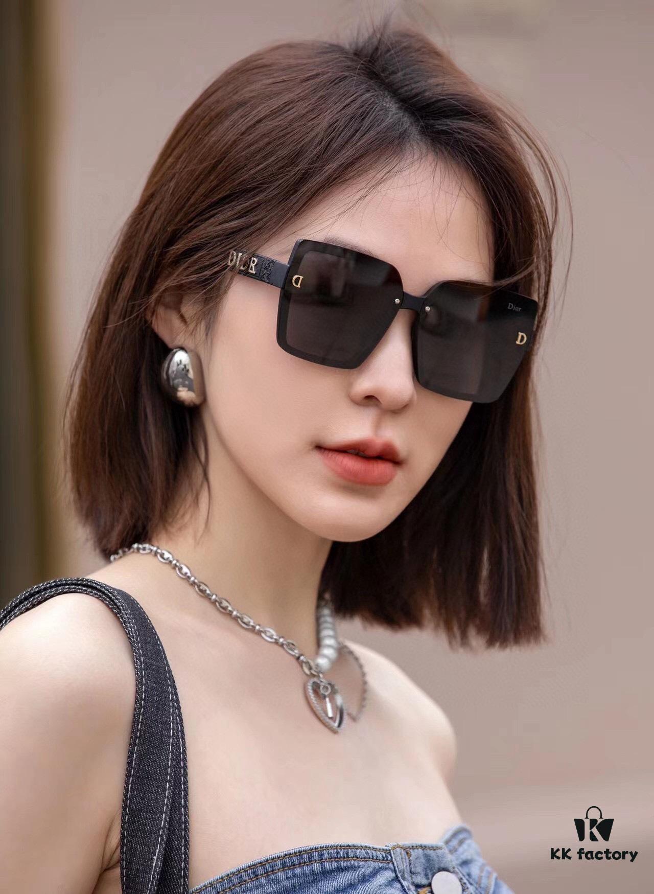 【DIOR】2024 Spring New Arrival Trendy Fashion Rectangular Polarized Sunglasses High Quality Comfortable Fit Influencer Favorite Model: D6514