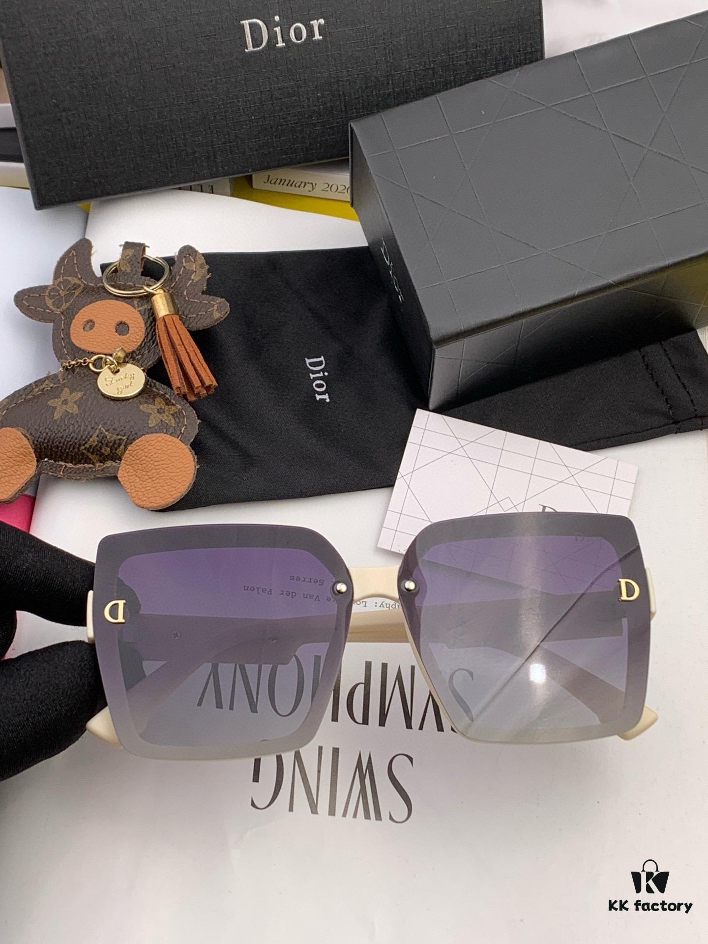 【DIOR】2024 Spring New Arrival Trendy Fashion Rectangular Polarized Sunglasses High Quality Comfortable Fit Influencer Favorite Model: D6514