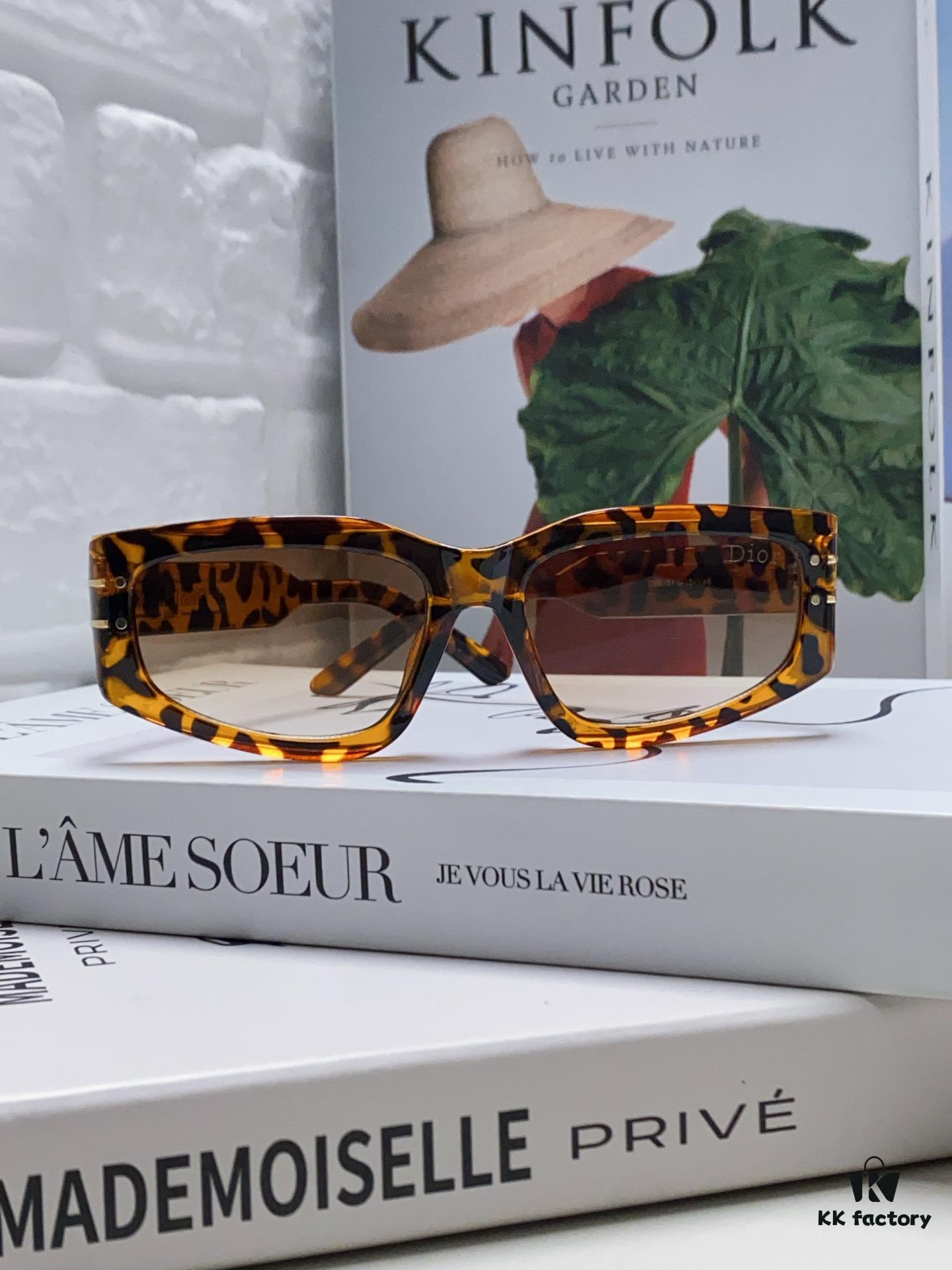 Dior 2024 New Arrival Unisex Fashion Retro Square Sunglasses, Elegant and Versatile, Lightweight and Slim Rectangular Frame with Signature S9U Design