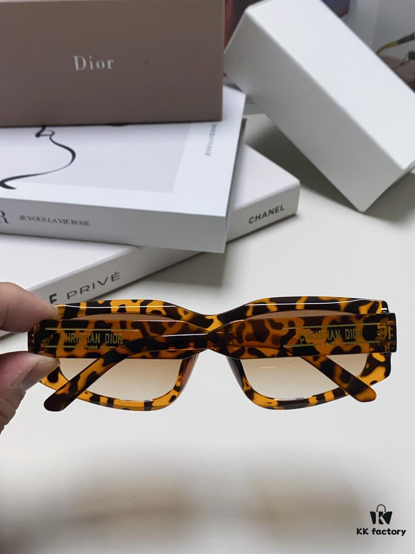 Dior 2024 New Arrival Unisex Fashion Retro Square Sunglasses, Elegant and Versatile, Lightweight and Slim Rectangular Frame with Signature S9U Design