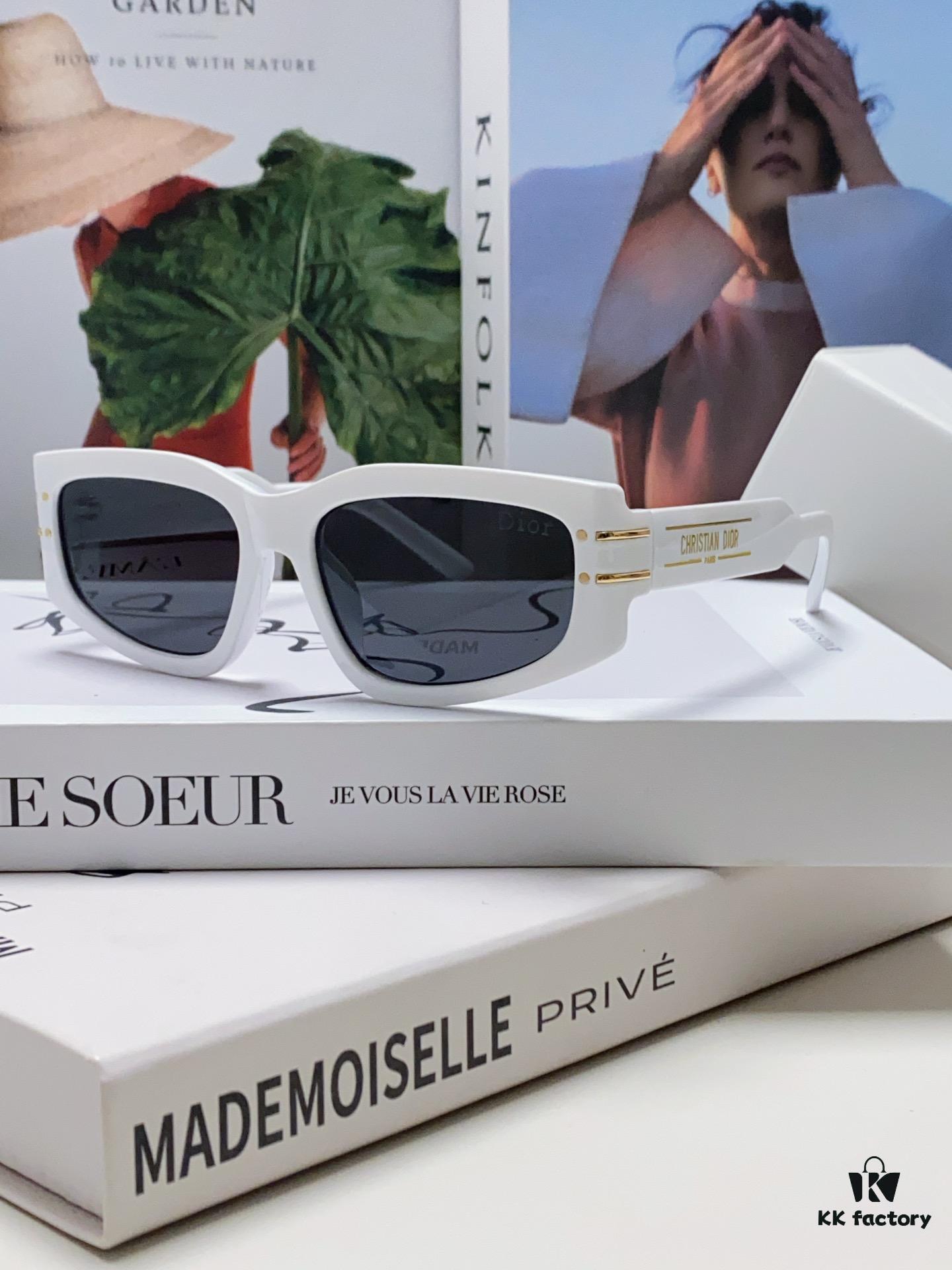 Dior 2024 New Arrival Unisex Fashion Retro Square Sunglasses, Elegant and Lightweight with Slim Rectangular Frame, Signature S9U Eyewear