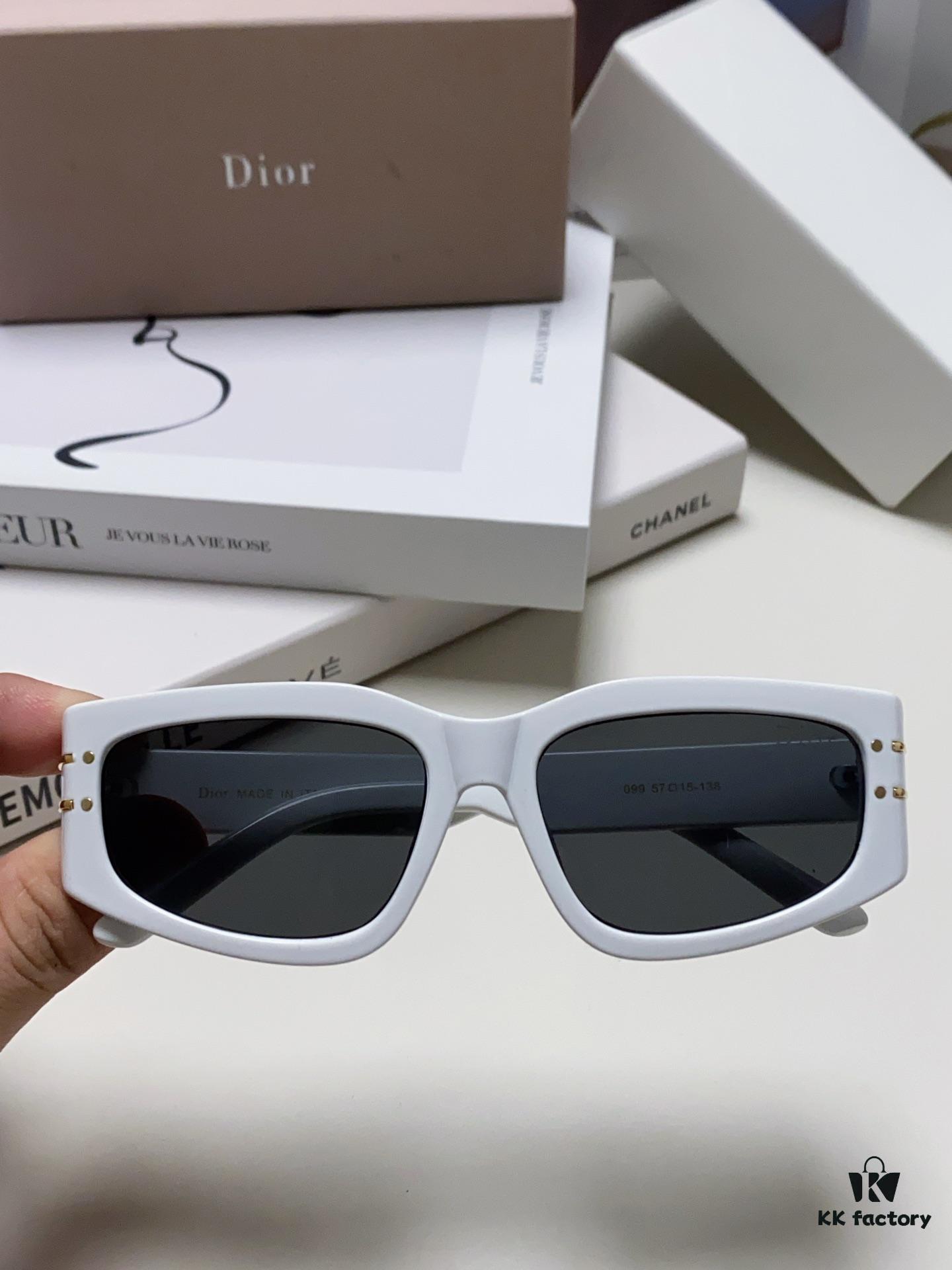 Dior 2024 New Arrival Unisex Fashion Retro Square Sunglasses, Elegant and Lightweight with Slim Rectangular Frame, Signature S9U Eyewear