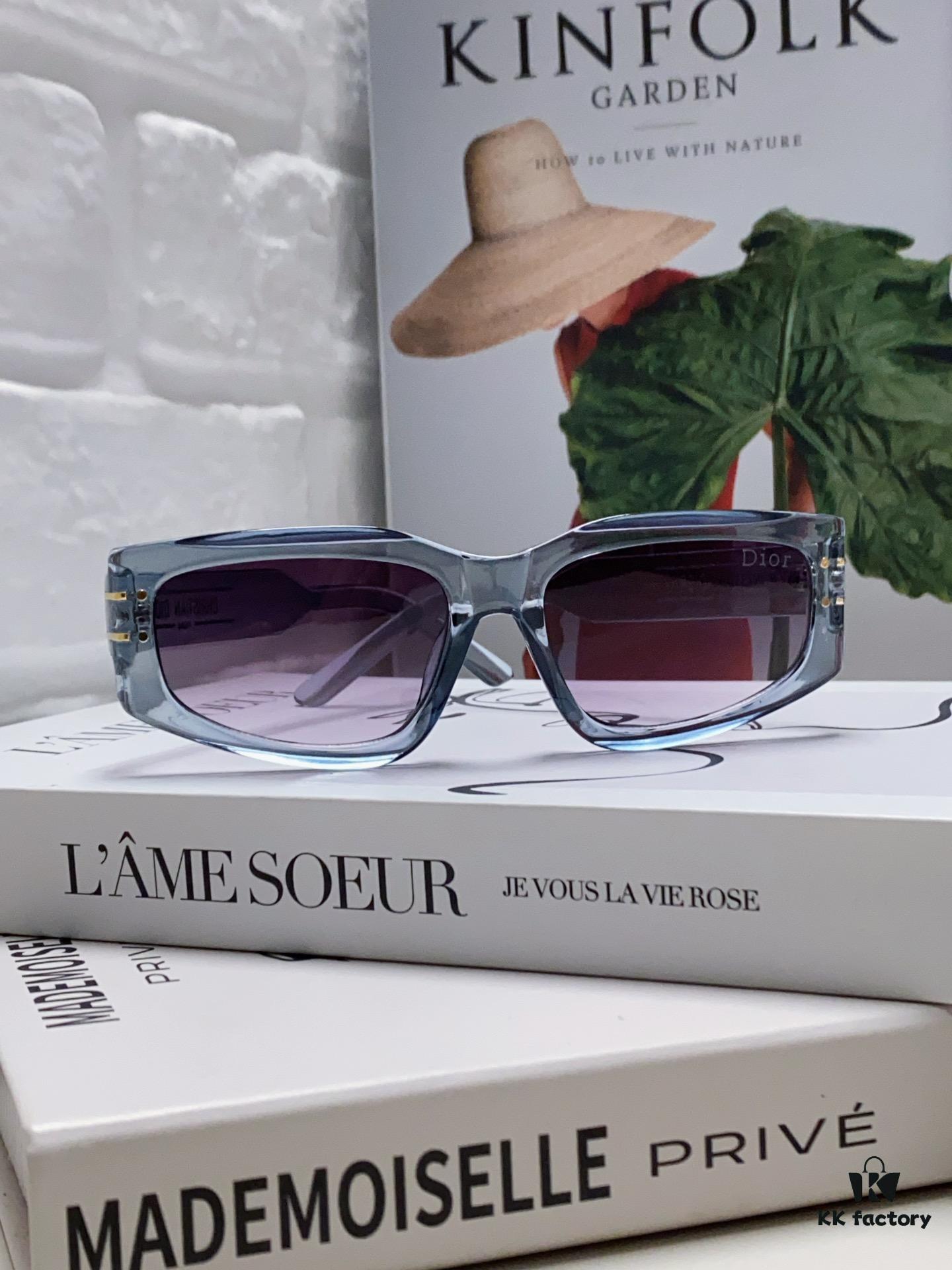 Dior 2024 New Arrival Unisex Fashion Retro Square Sunglasses, Elegant and Lightweight with Slim Frame, Signature S9U Eyewear