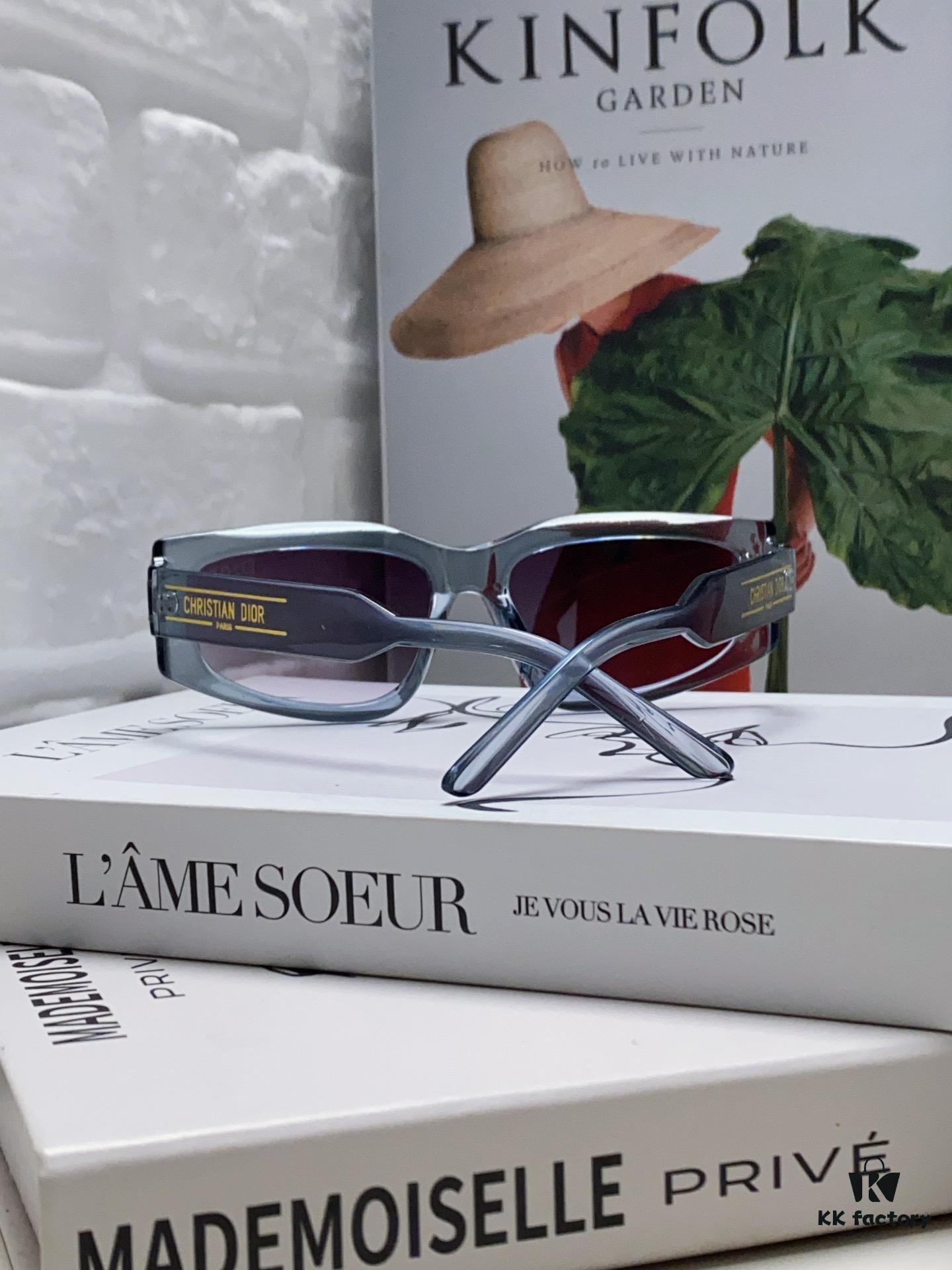 Dior 2024 New Arrival Unisex Fashion Retro Square Sunglasses, Elegant and Lightweight with Slim Frame, Signature S9U Eyewear