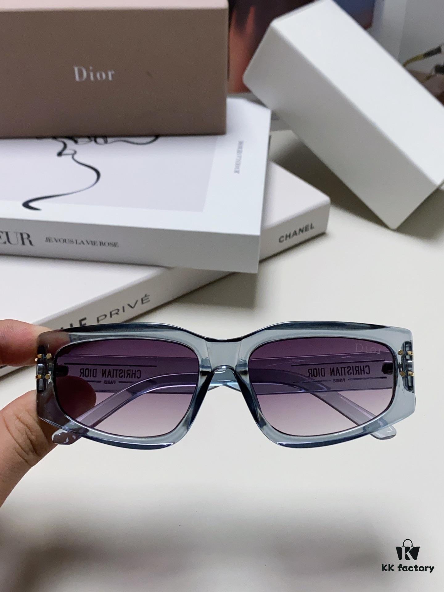 Dior 2024 New Arrival Unisex Fashion Retro Square Sunglasses, Elegant and Lightweight with Slim Frame, Signature S9U Eyewear