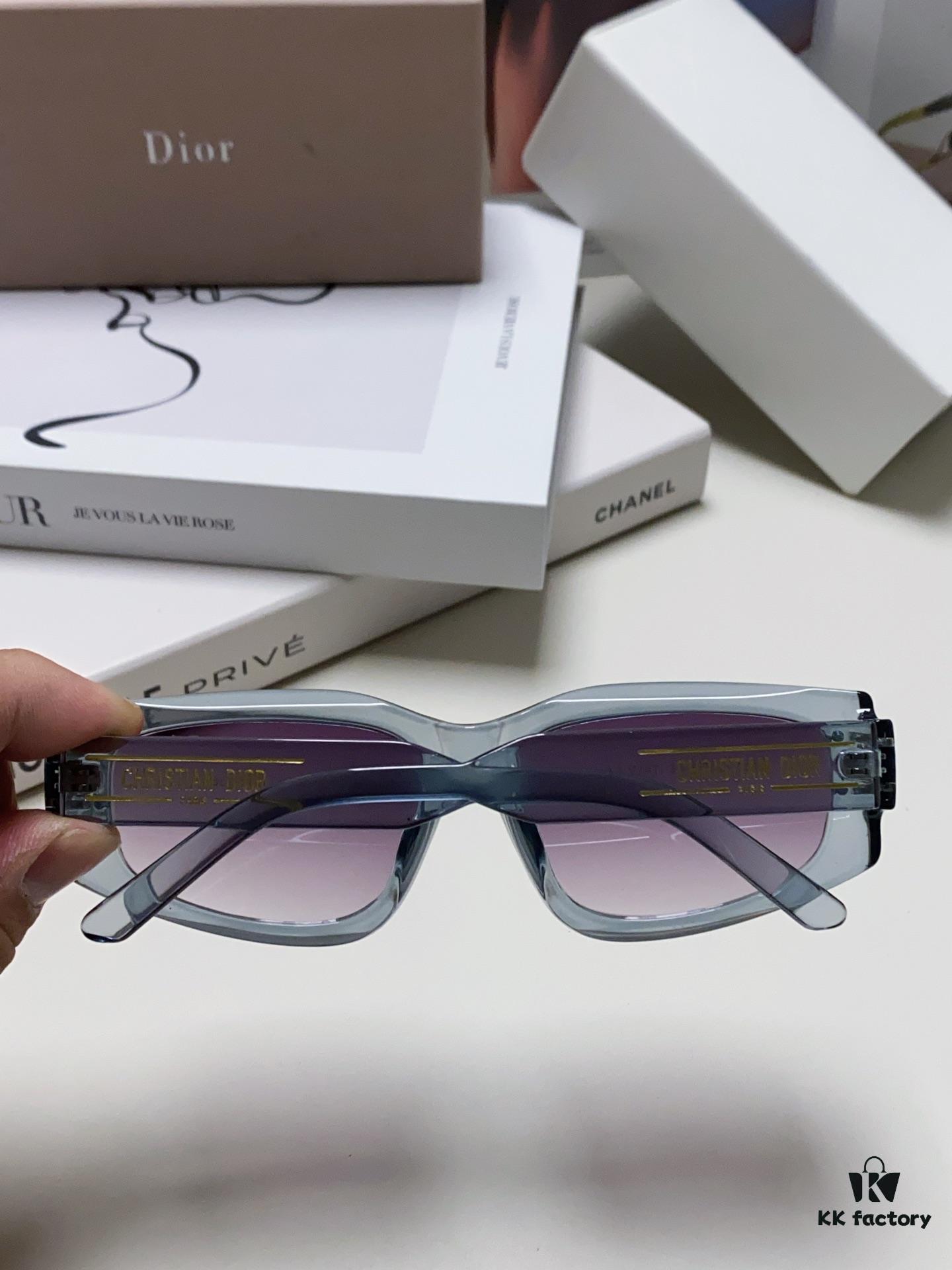 Dior 2024 New Arrival Unisex Fashion Retro Square Sunglasses, Elegant and Lightweight with Slim Frame, Signature S9U Eyewear