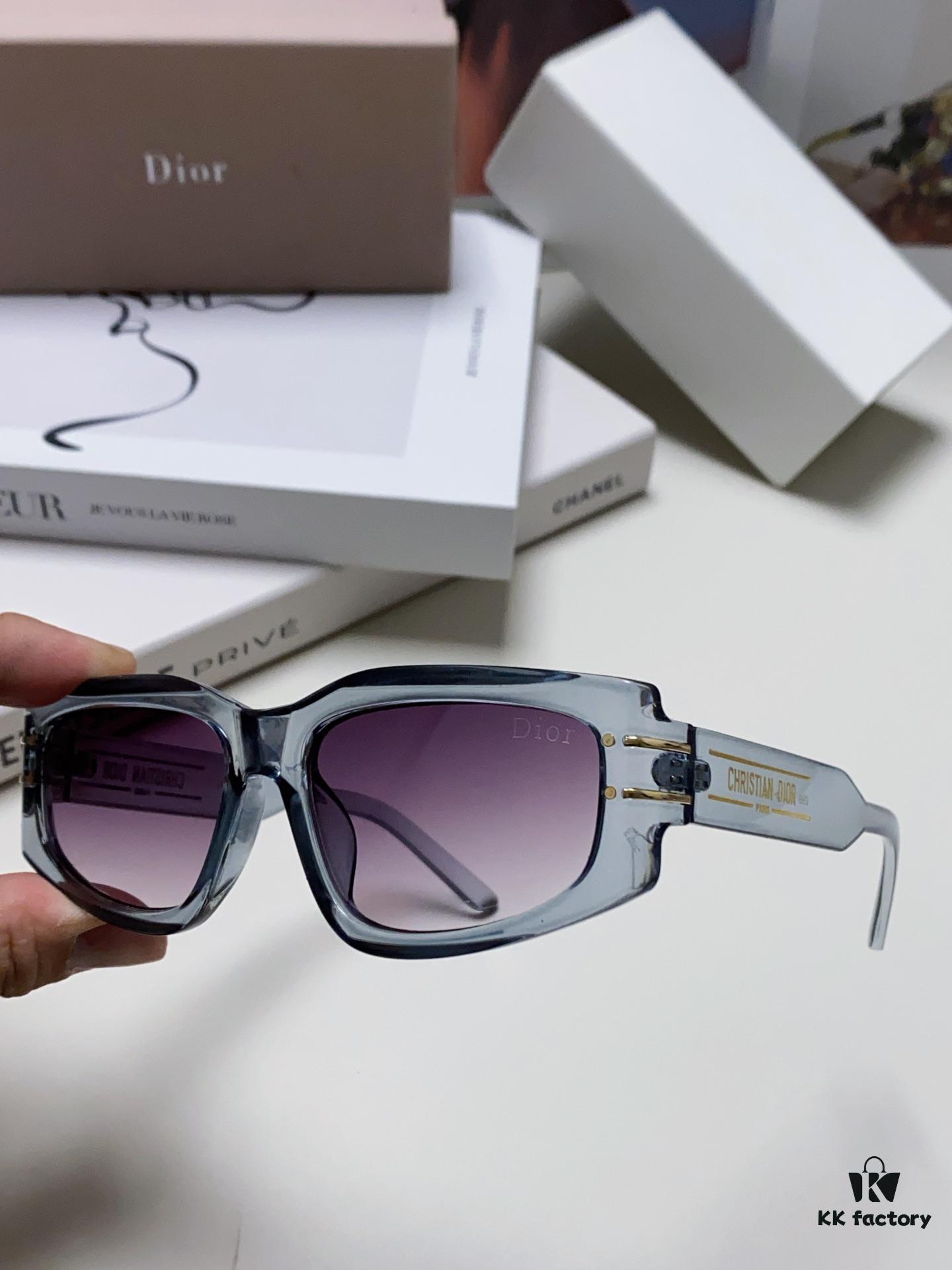 Dior 2024 New Arrival Unisex Fashion Retro Square Sunglasses, Elegant and Lightweight with Slim Frame, Signature S9U Eyewear