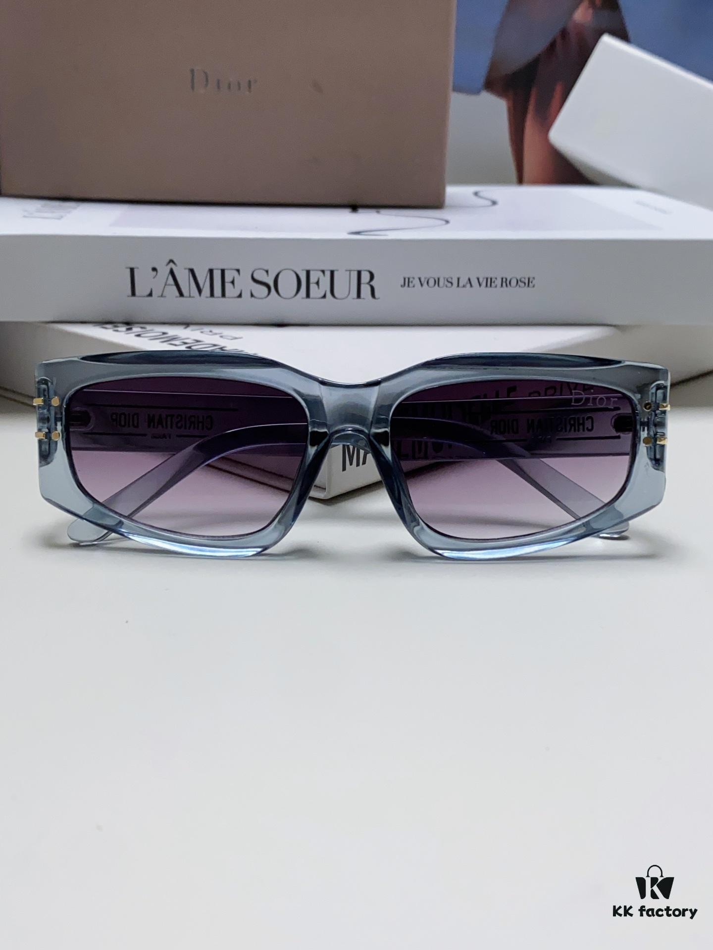 Dior 2024 New Arrival Unisex Fashion Retro Square Sunglasses, Elegant and Lightweight with Slim Frame, Signature S9U Eyewear