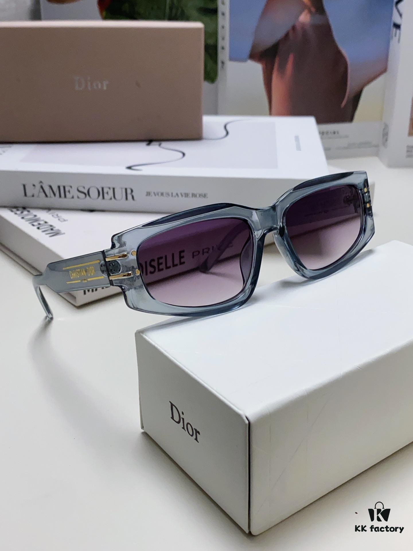 Dior 2024 New Arrival Unisex Fashion Retro Square Sunglasses, Elegant and Lightweight with Slim Frame, Signature S9U Eyewear