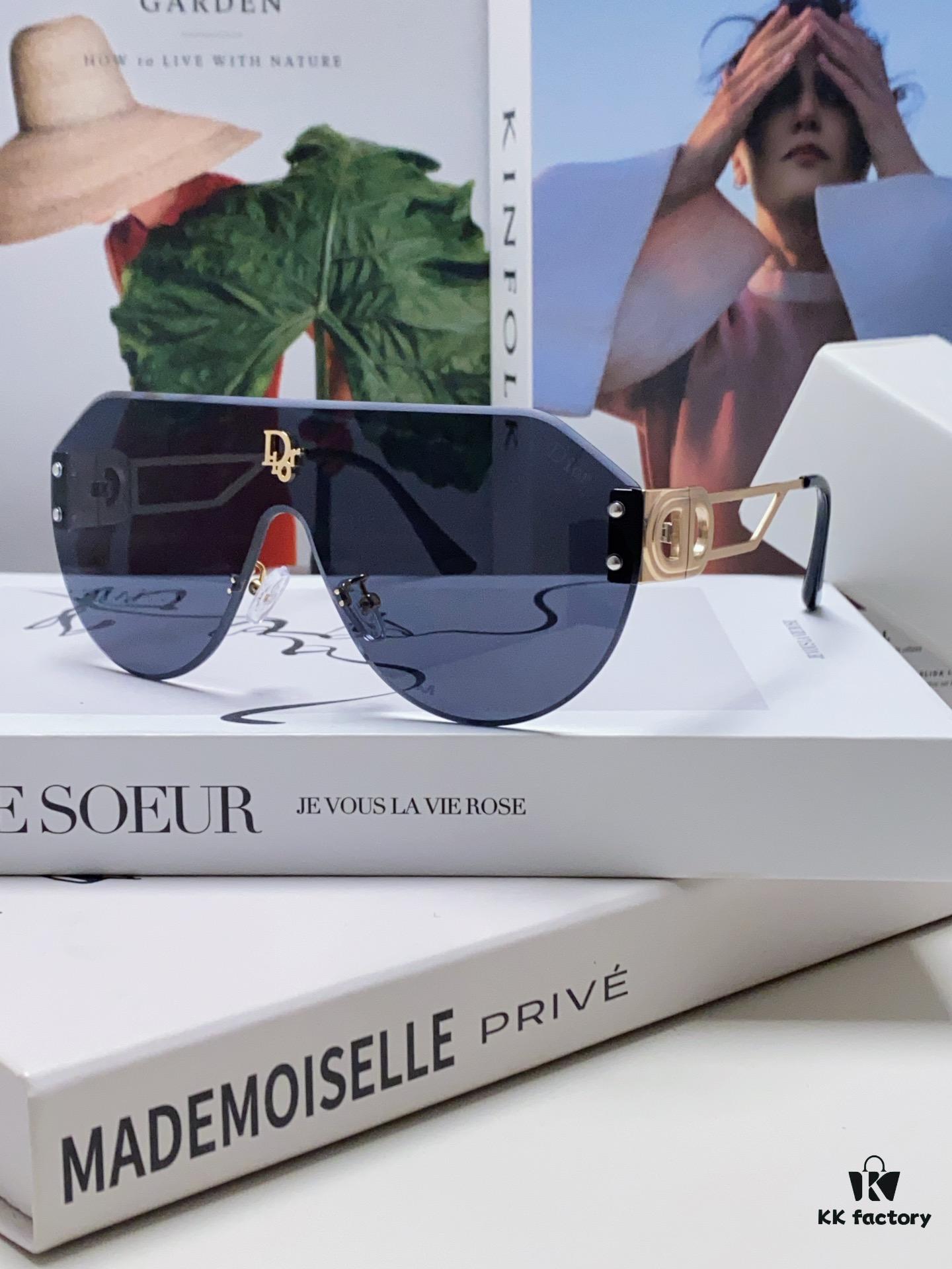 Dior 2024 New Fashion Pilot Frameless Unisex Sunglasses, Lightweight Luxury Retro Streetwear Style Trendy Bestseller Shades