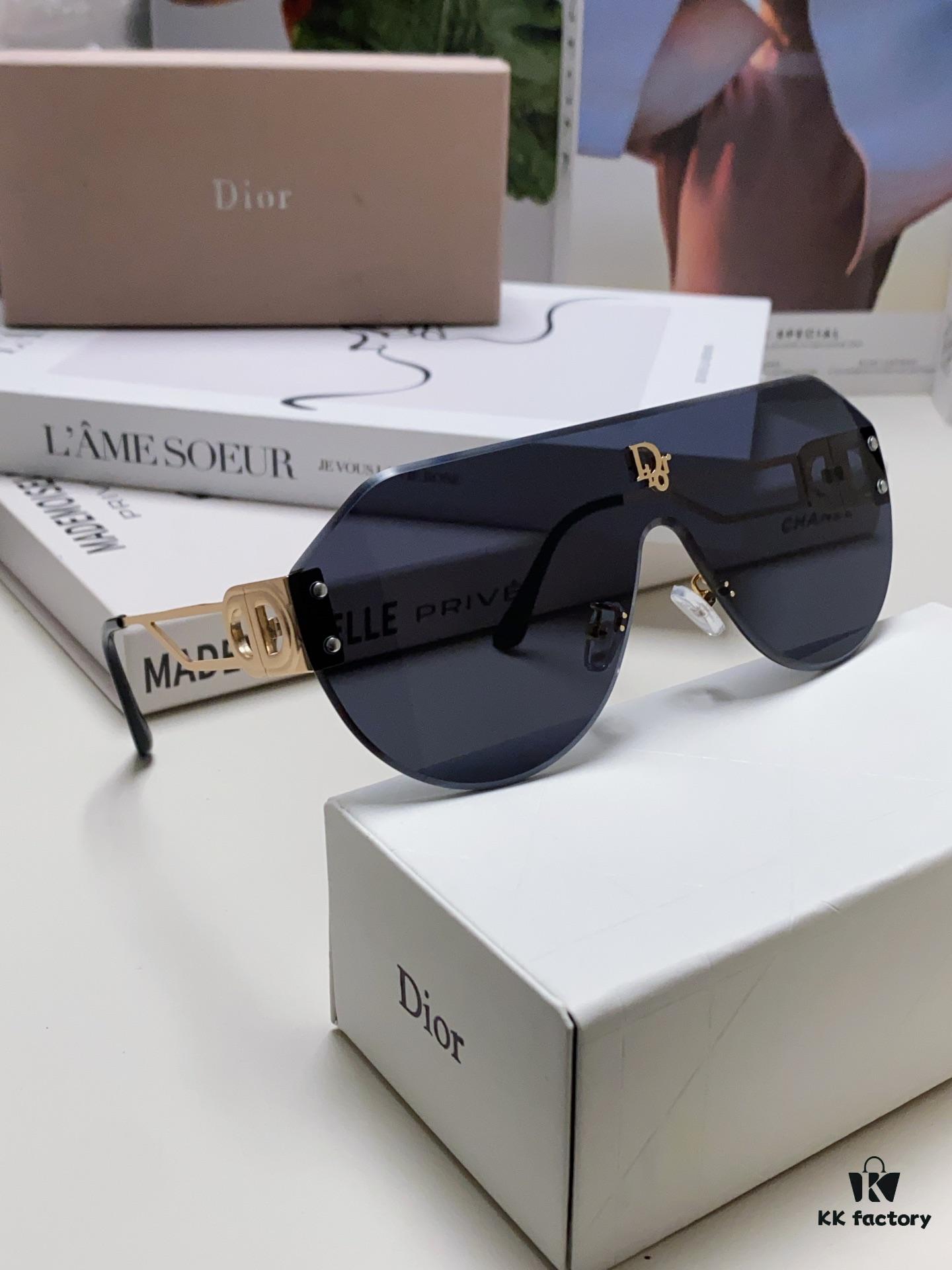 Dior 2024 New Fashion Pilot Frameless Unisex Sunglasses, Lightweight Luxury Retro Streetwear Style Trendy Bestseller Shades