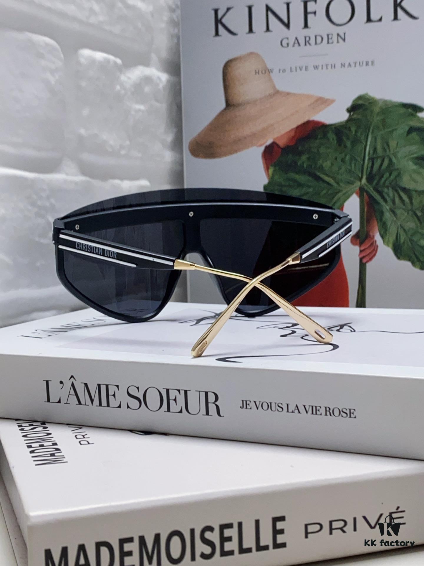 DIOR Goggles - Fashionable Integrated Oversized Sunglasses for Women, Trendy Ins-Style UV-Protective Sun Glasses, Sun Protection Cross-border Eyewear Sunglasses