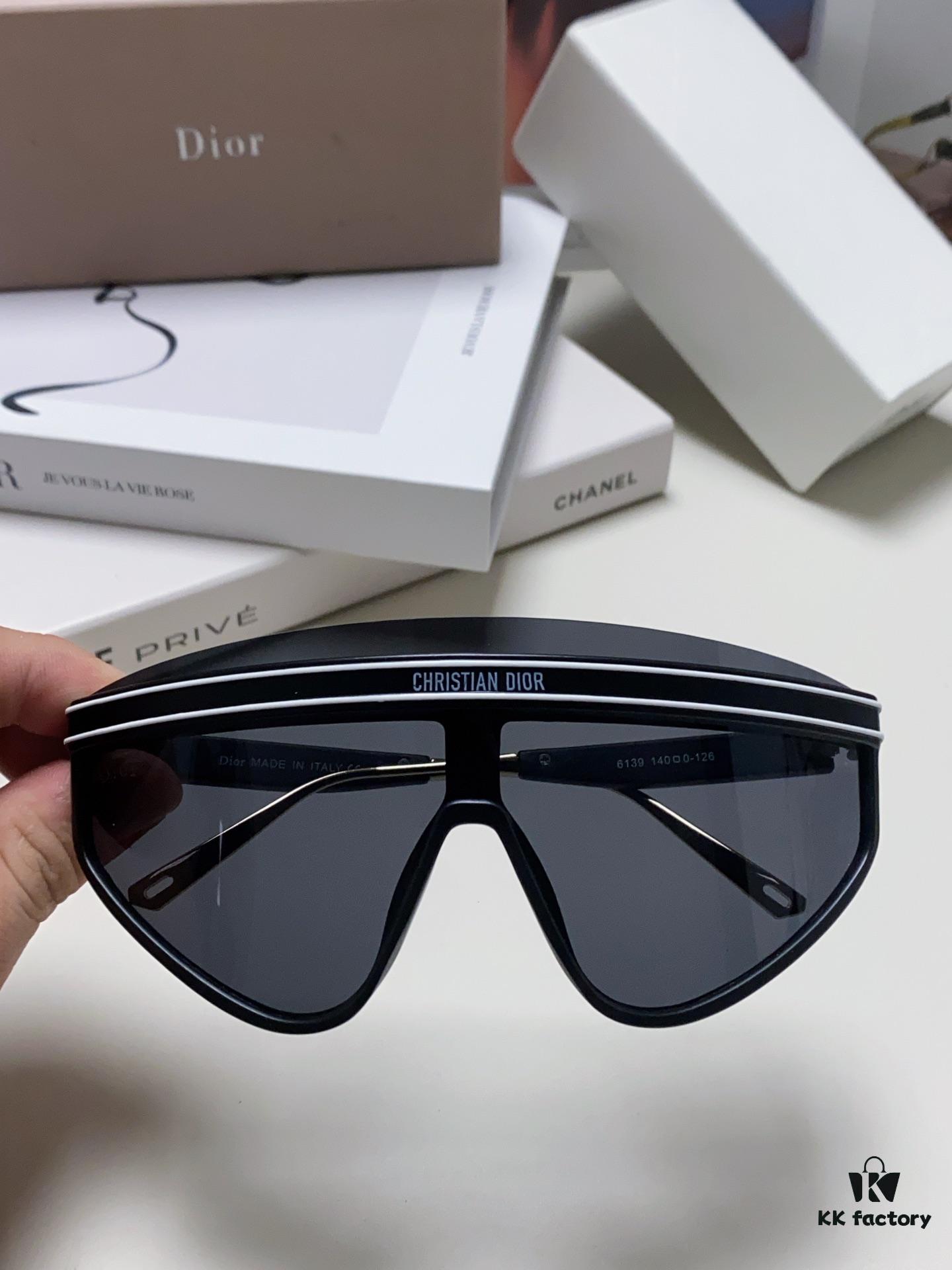 DIOR Goggles - Fashionable Integrated Oversized Sunglasses for Women, Trendy Ins-Style UV-Protective Sun Glasses, Sun Protection Cross-border Eyewear Sunglasses