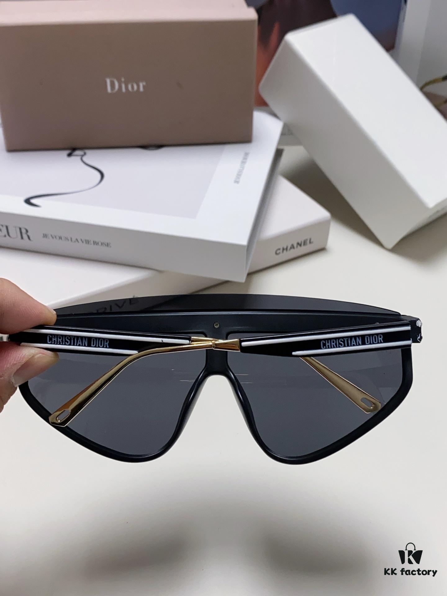 DIOR Goggles - Fashionable Integrated Oversized Sunglasses for Women, Trendy Ins-Style UV-Protective Sun Glasses, Sun Protection Cross-border Eyewear Sunglasses