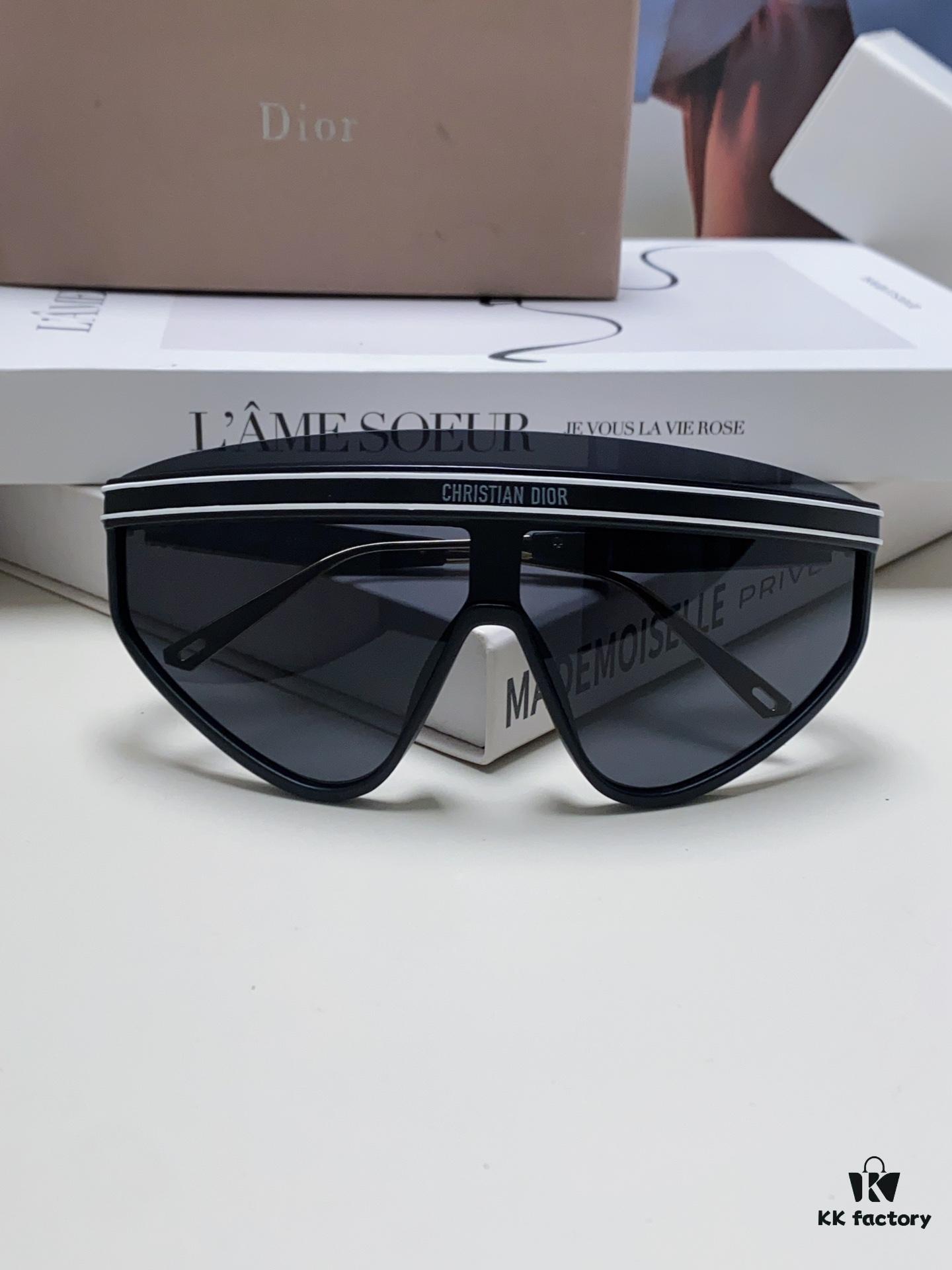 DIOR Goggles - Fashionable Integrated Oversized Sunglasses for Women, Trendy Ins-Style UV-Protective Sun Glasses, Sun Protection Cross-border Eyewear Sunglasses