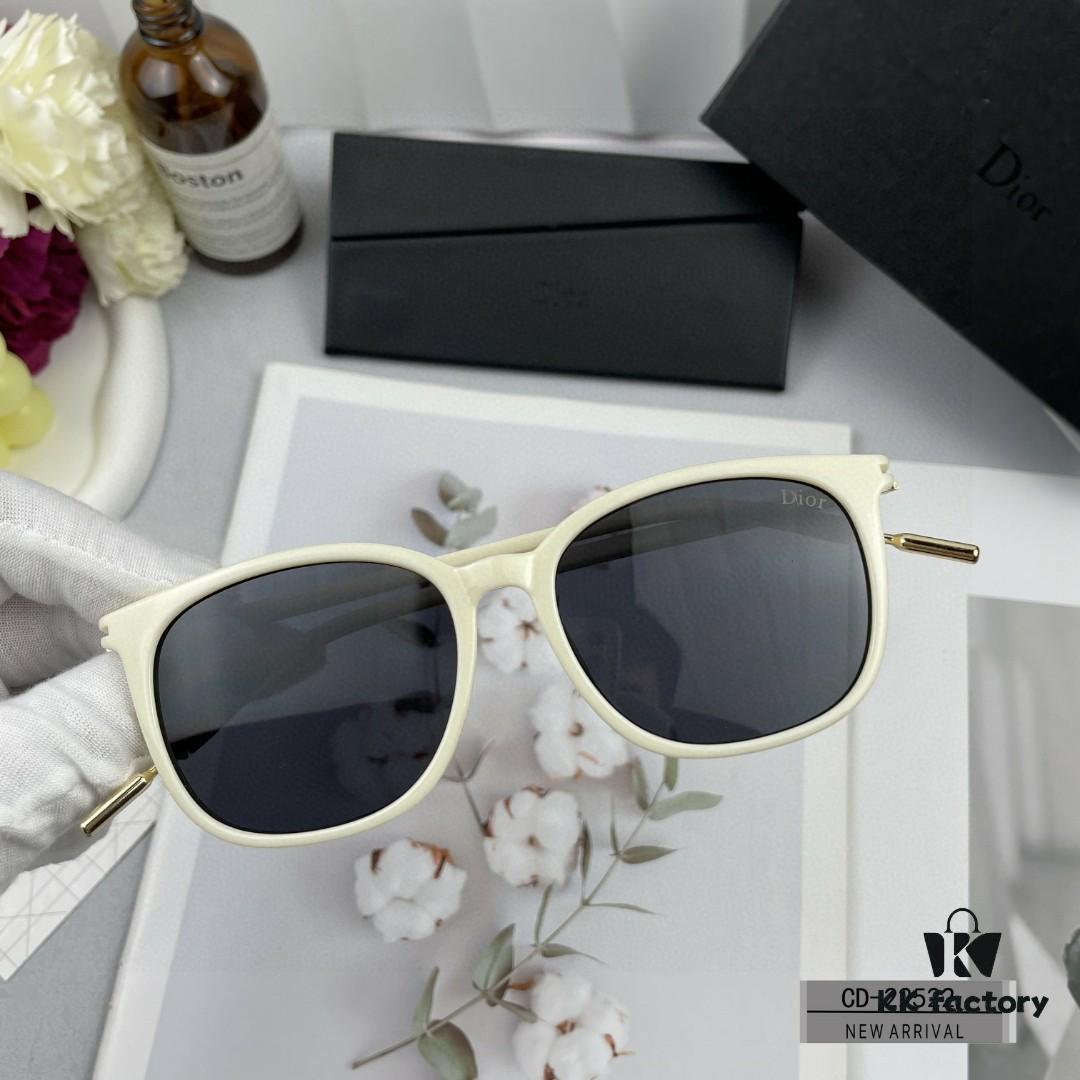 DIOR France Sunglasses Model 22522 with Polarized Resin Lenses, TR90 Lightweight Frame, Size 58-17-142