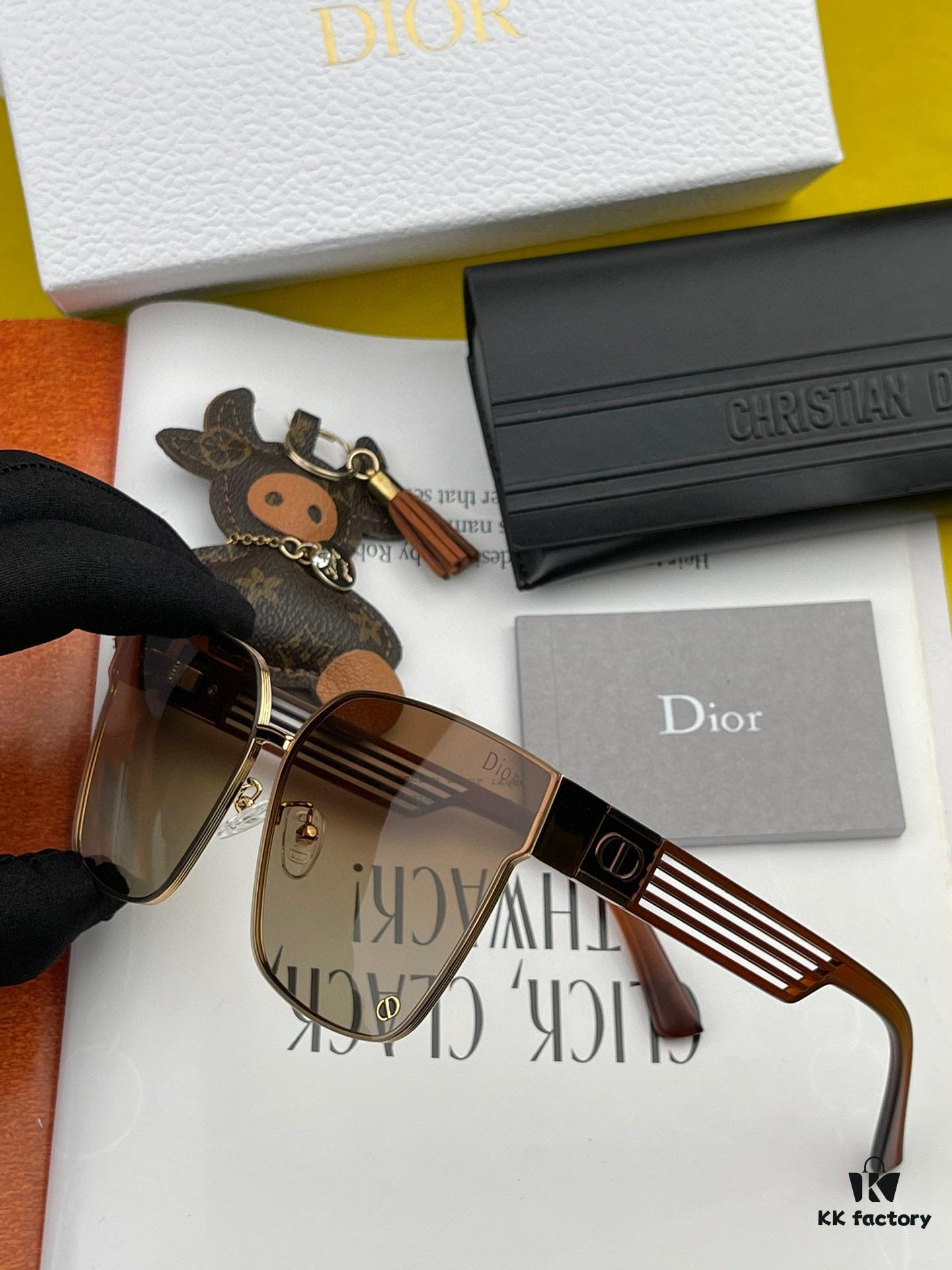 【DIOR】2024 Spring New Arrival Trendy Fashion Square Frame Nylon Sunglasses High-Quality Comfortable Wear Influencer Style Women's HD Nylon Sunglasses 🕶️ High-Quality TR Frame Model: CD7190