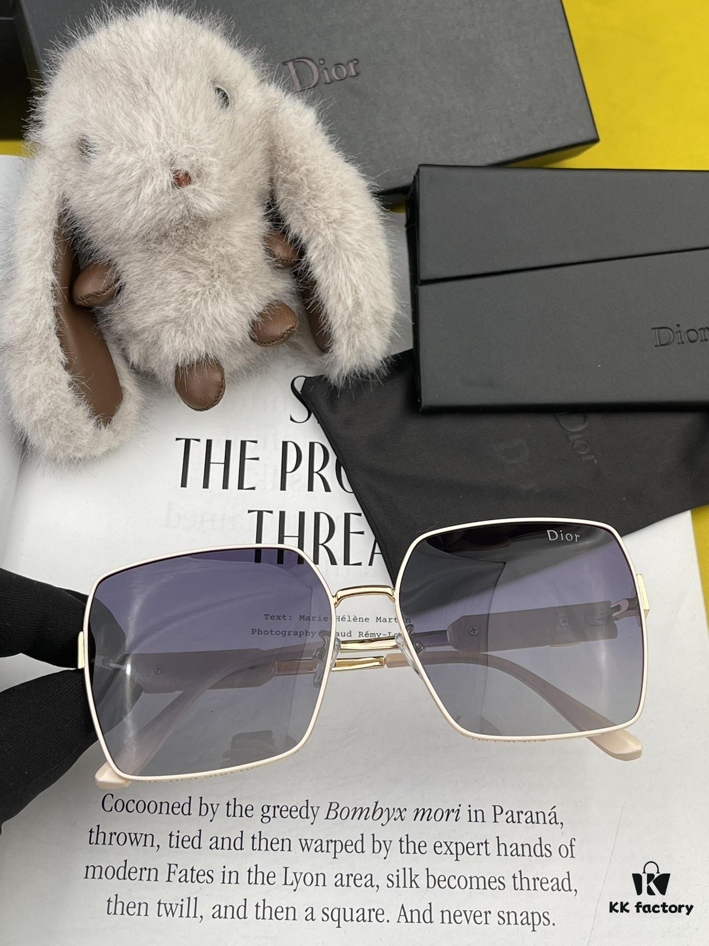 【DIOR】2024 Spring New Arrival Trendy Fashion Square Polarized Sunglasses High Quality Comfortable Wear Influencer Style Shades Model: D1825