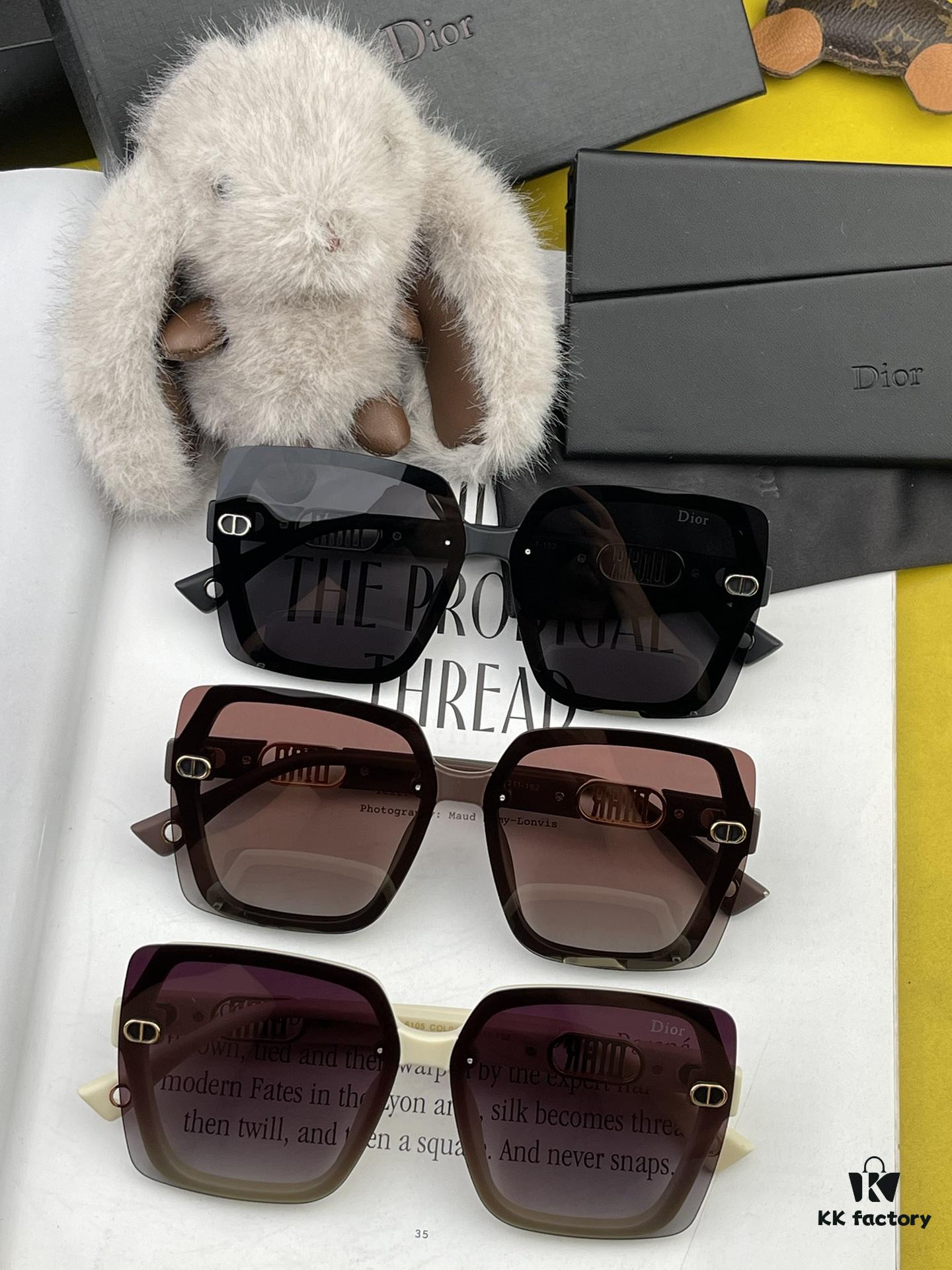 DIOR - 2024 Spring New Arrival Trendy Fashion Square Polarized Sunglasses High-Quality Comfortable Wear Influencer Style Women's HD Polarized Sunglasses 🕶️ High-Quality TR Frame Model: CD5610