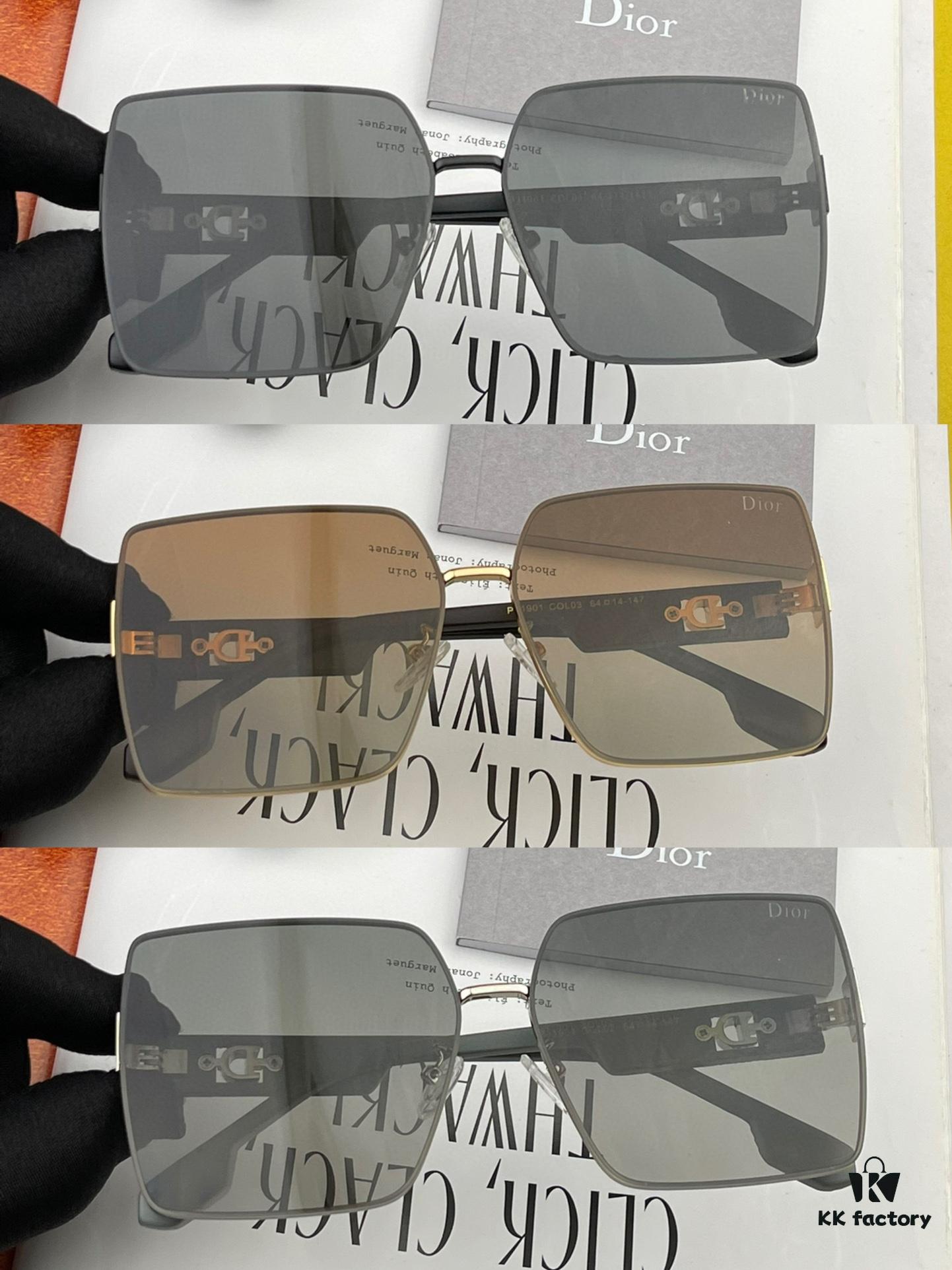 【DIOR】2024 Spring New Arrival Trendy Fashion Square Frame Nylon Sunglasses, High-Quality Comfortable Wear, Influencer Favorite Women's HD Nylon Sunglasses 🕶️ High-Quality TR Frame Model: CD1190