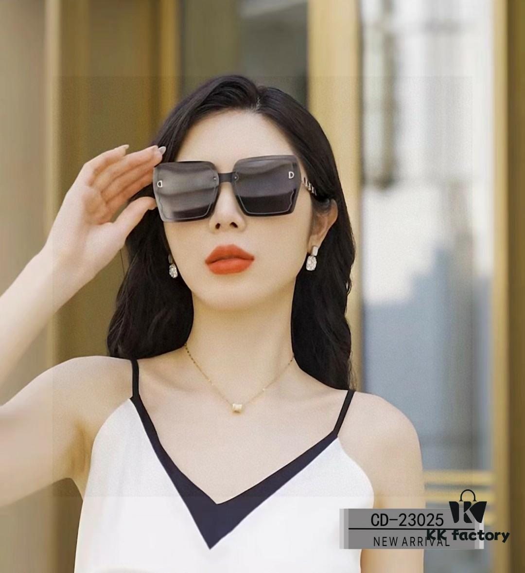 DIOR France Sunglasses with Polarized TR90 Frame, Lightweight and Comfortable, Model 23025