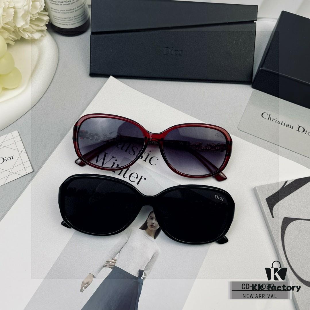 DIOR France Sunglasses Model 15032 with Polarized HD Resin Lenses, Lightweight PC Frame, Size 58-17-142