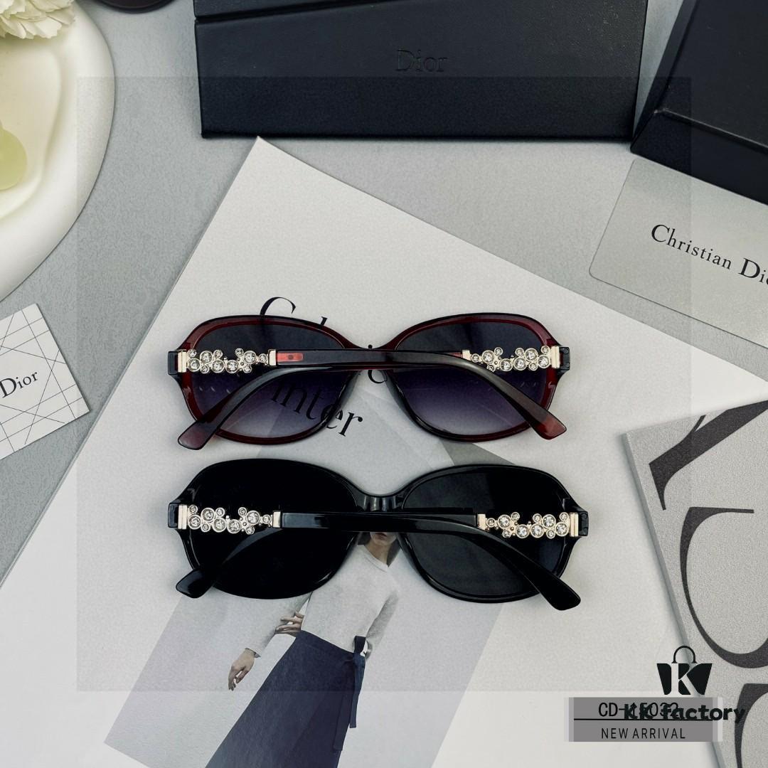 DIOR France Sunglasses Model 15032 with Polarized HD Resin Lenses, Lightweight PC Frame, Size 58-17-142